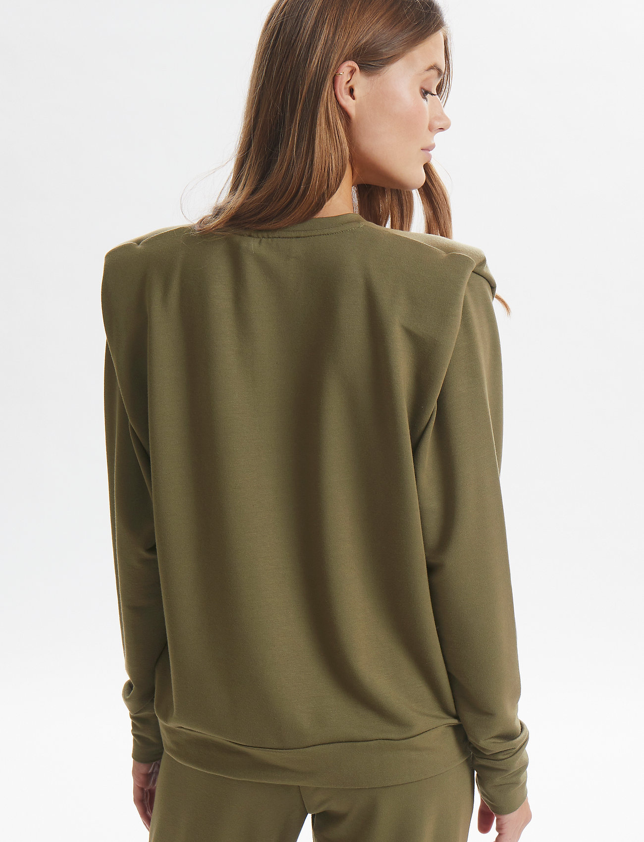 Lounge Nine - LNKira Shoulderpad Sweatshirt - trøjer - tarmac - 4
