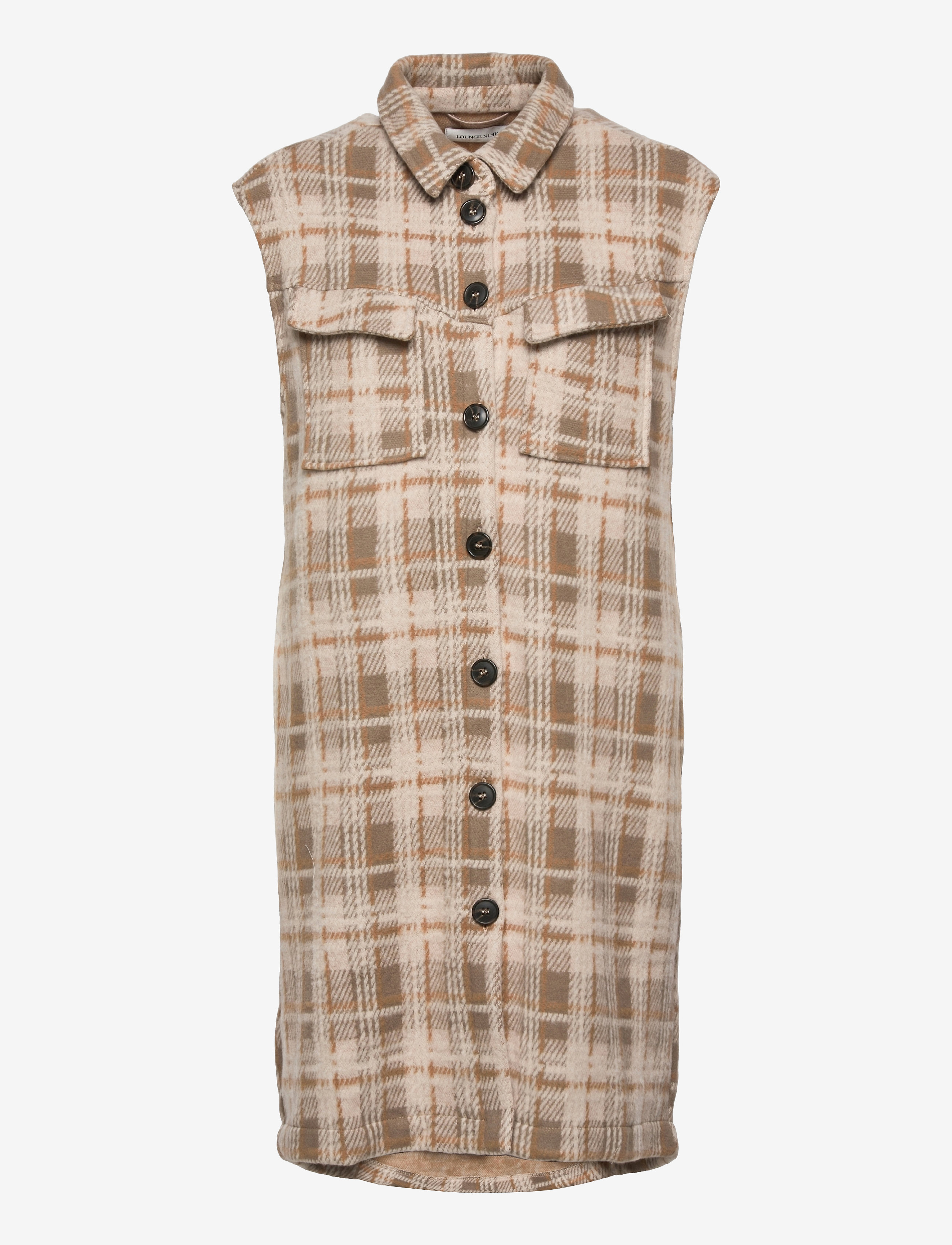 Lounge Nine LNSilje Vest - Lounge Nine - GREIGE CHECK / beige