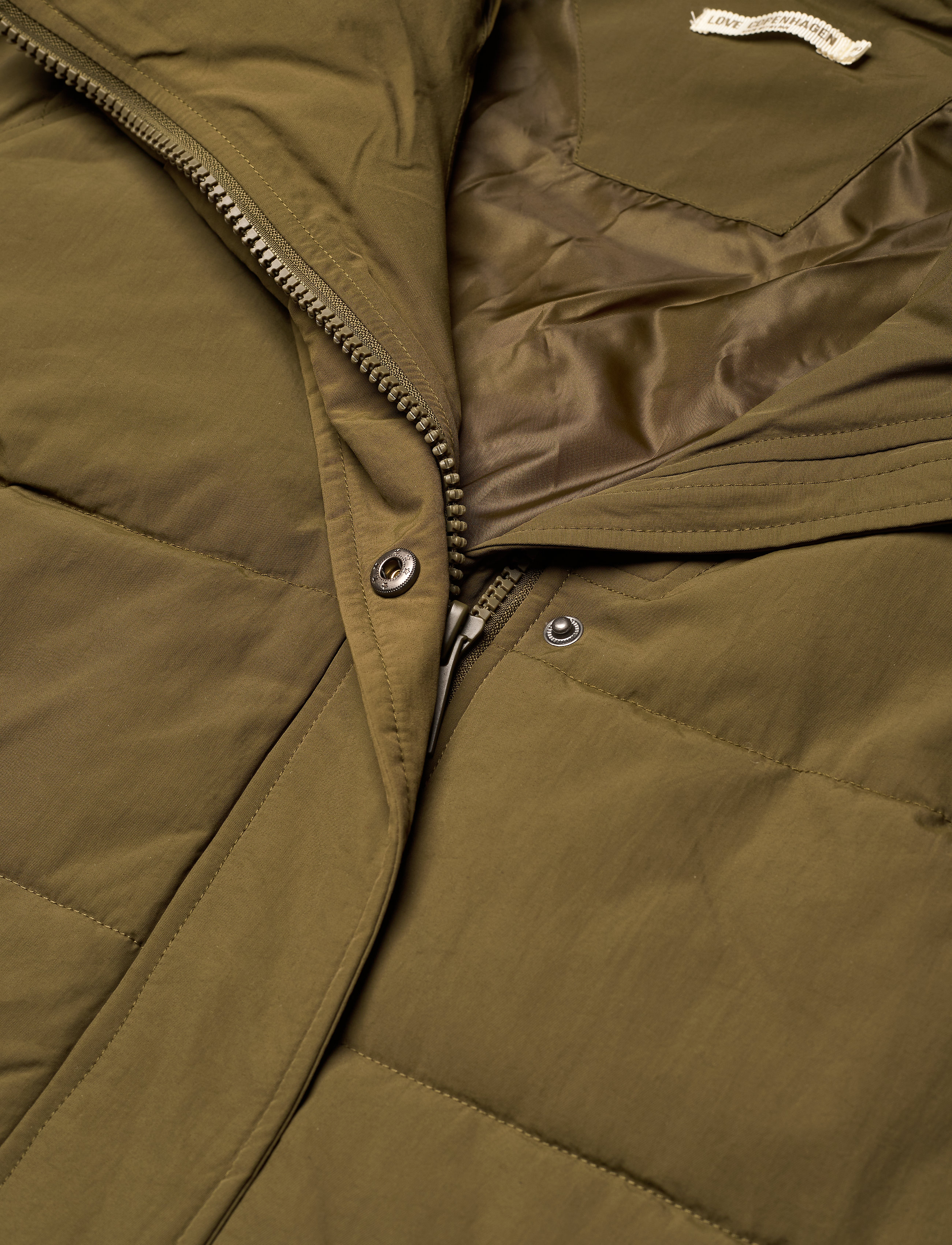Love Copenhagen - LCLillo Puffer jacket - dunjakker - dark olive - 4