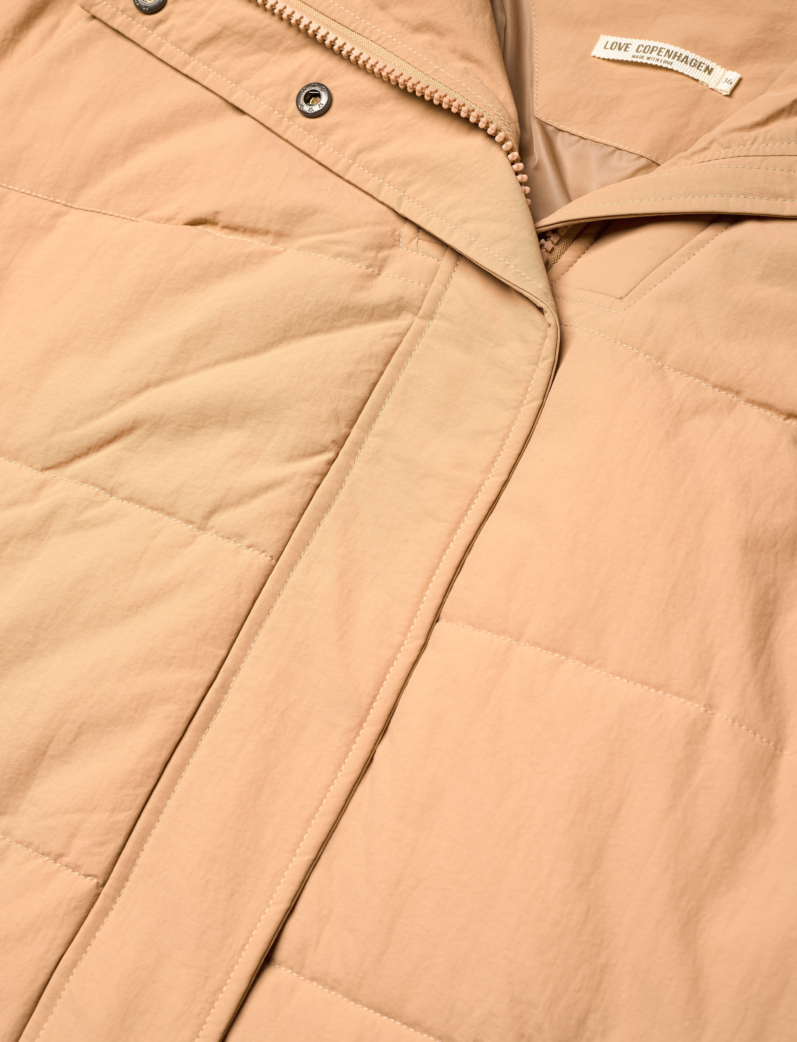 Love Copenhagen - LCLillo Puffer jacket - dunjakker - travertine - 4