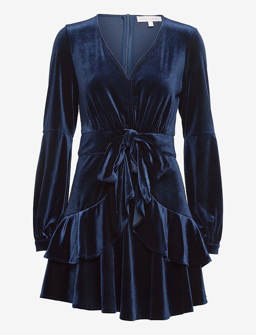 Love Lolita - Ivy Dress - midnight blue velvet - 0