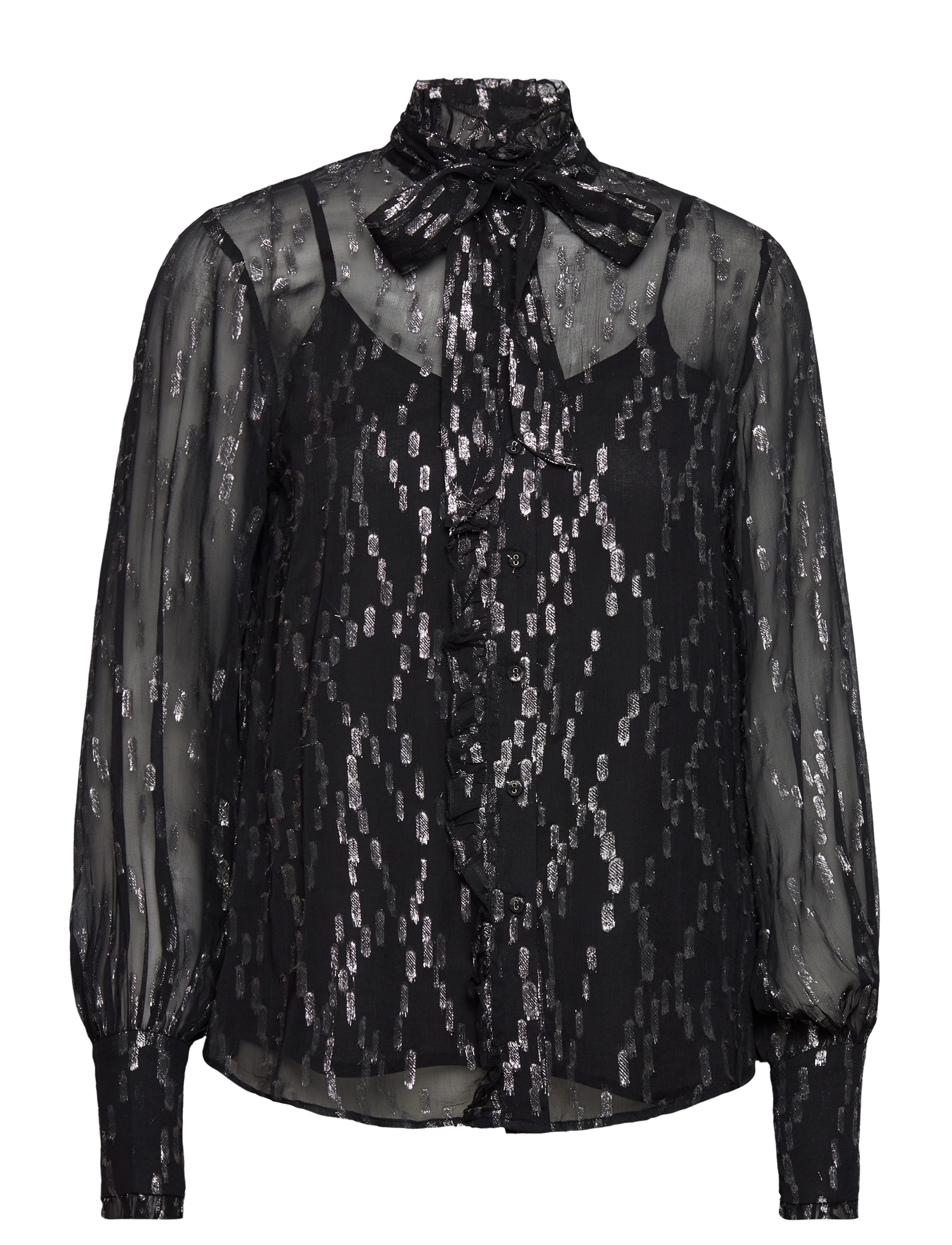 LOVE LOLINA Enya Bluse Schwarz - M - Damen