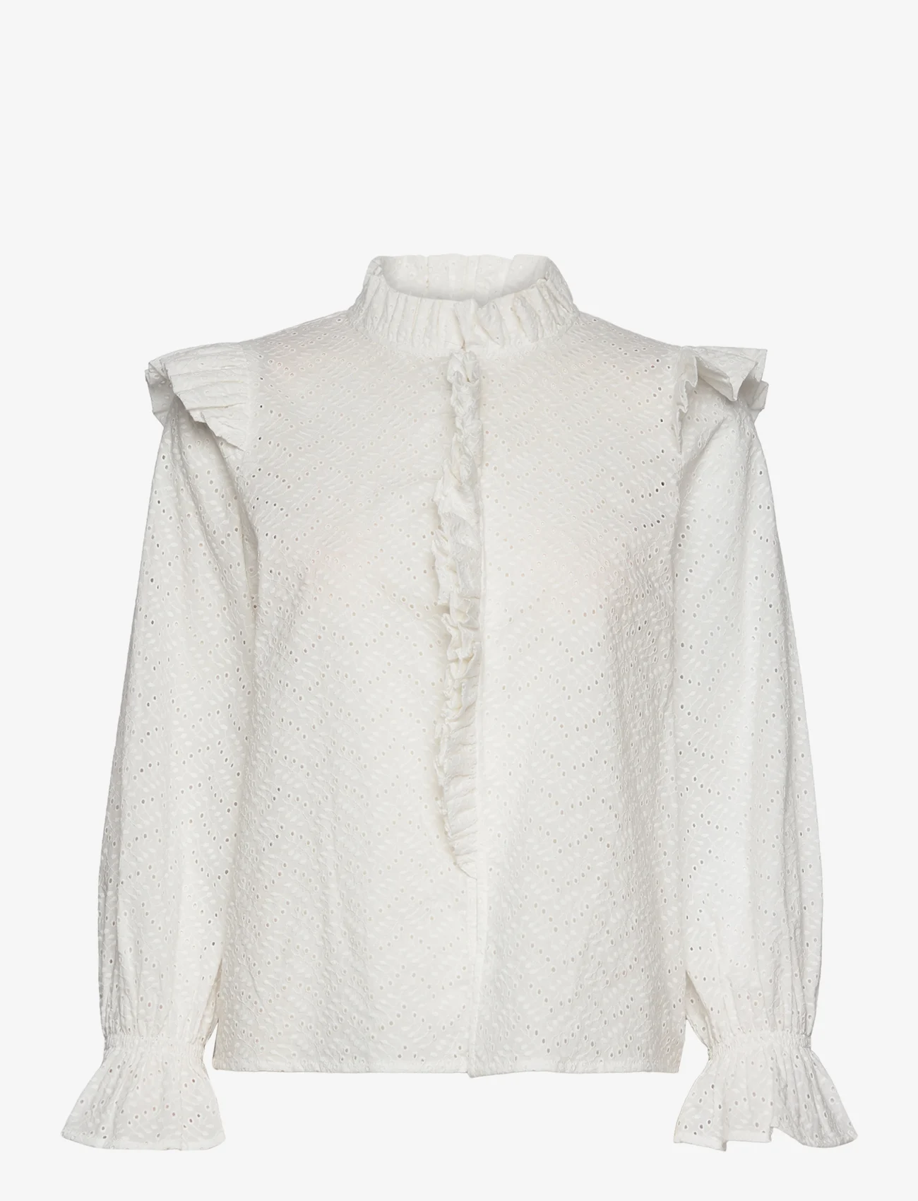 Love Lolita - Daphne blouse - langærmede bluser - white - 0