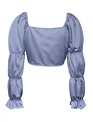 Love Lolita - Clementine top - long-sleeved blouses - steel blue - 1