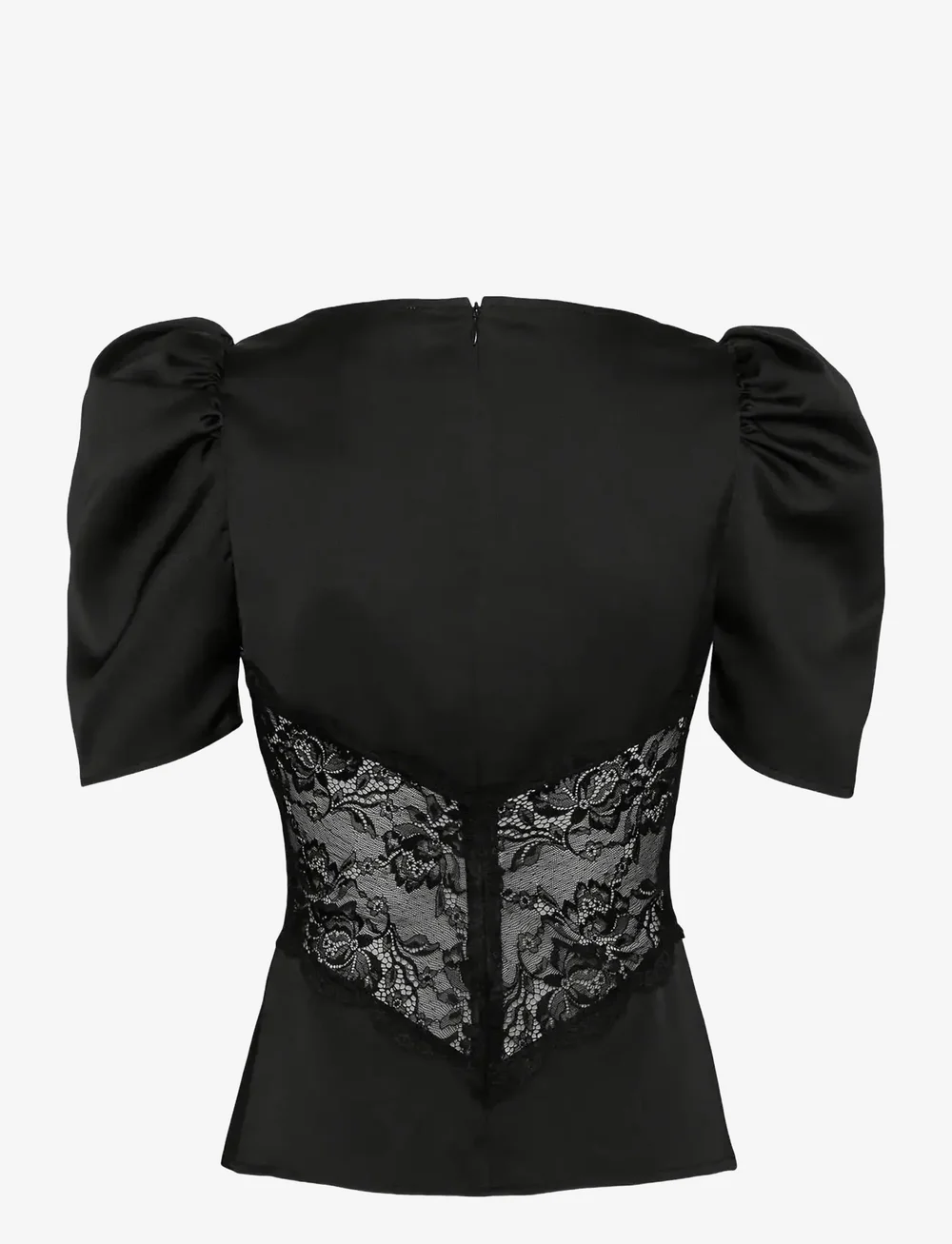 Love Lolina - Francis lace top - short-sleeved blouses - black - 1