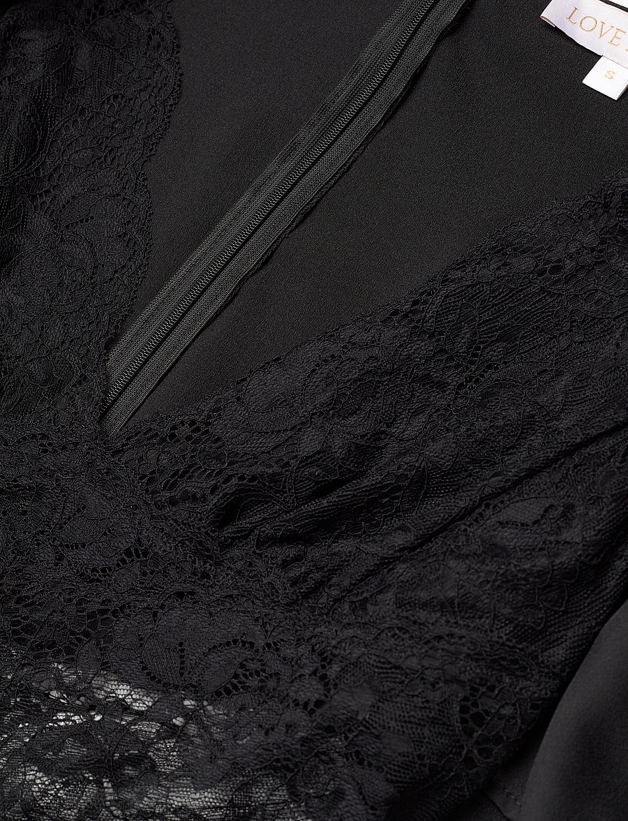 Love Lolina - Francis top - kortærmede bluser - black - 2