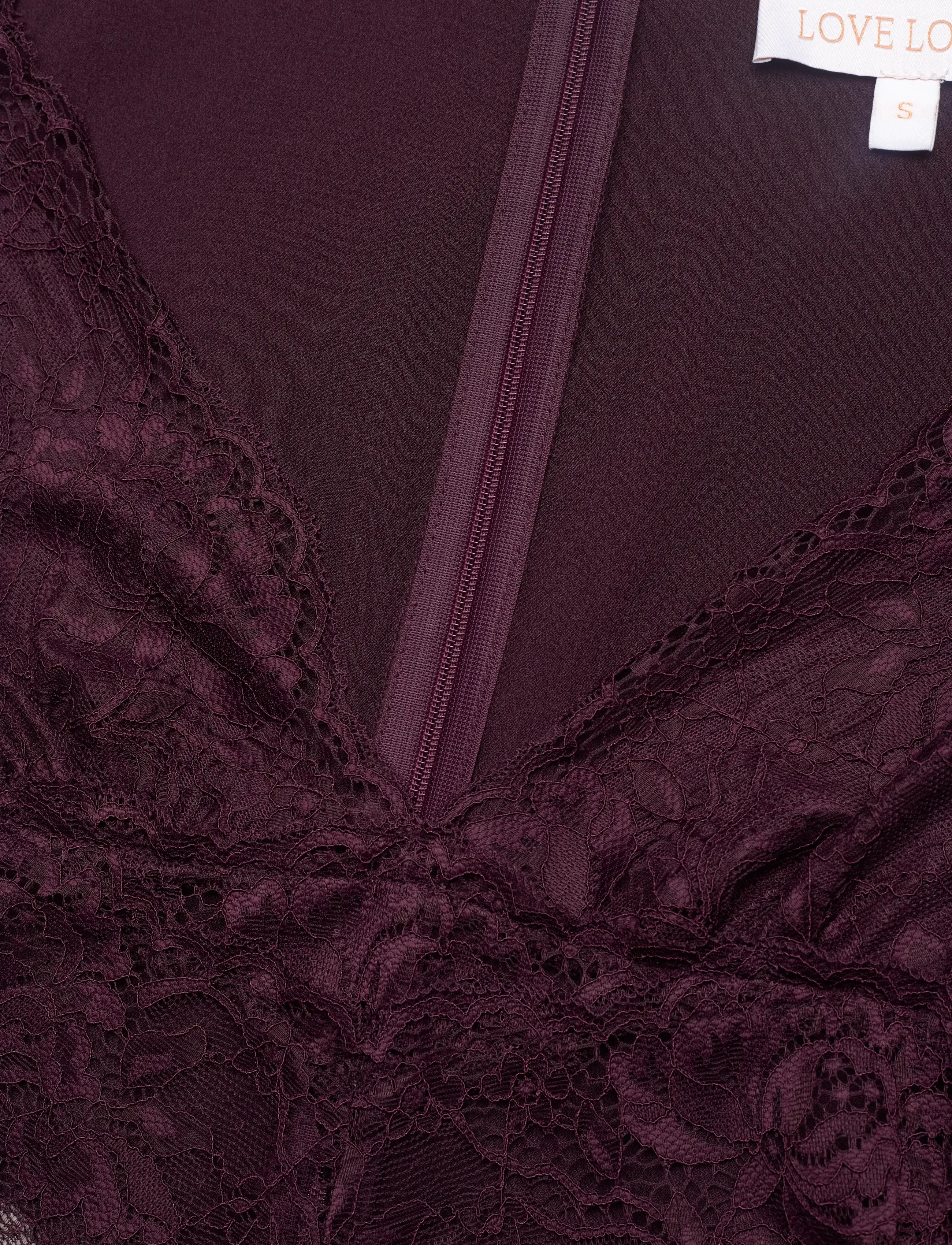 Love Lolina - Francis lace top - burgundy - 2