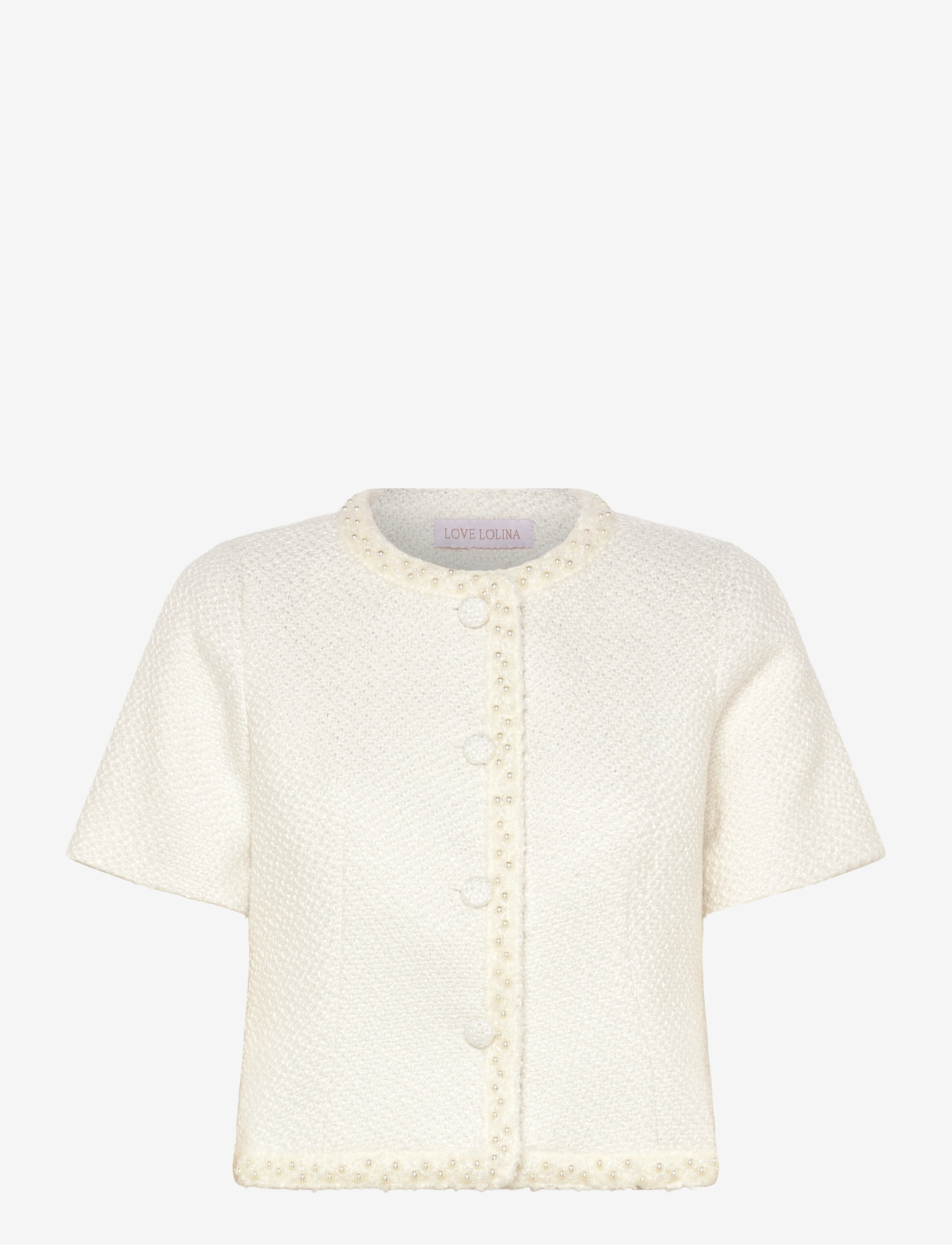 Love Lolina - Abeline top - short-sleeved blouses - white - 1