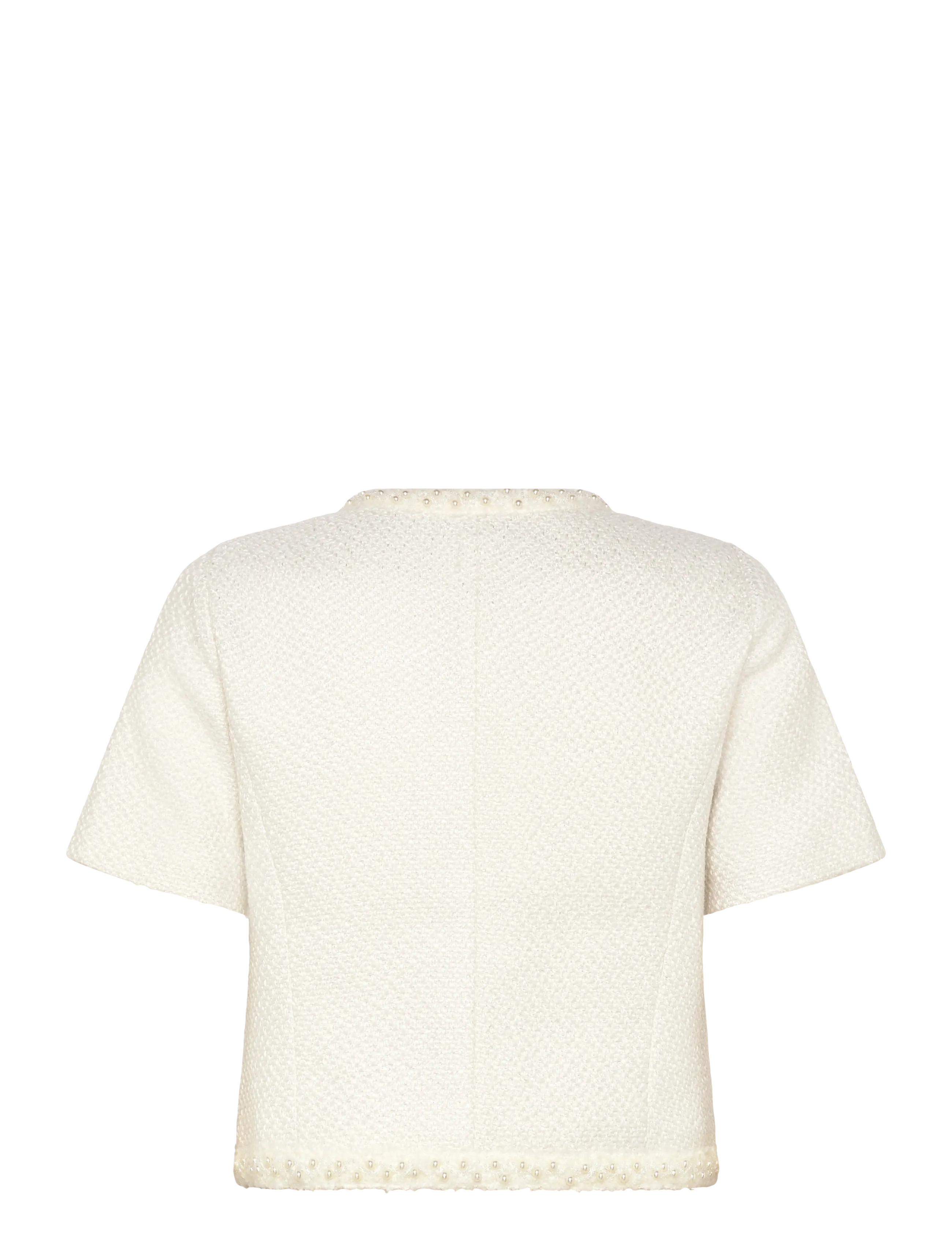 Love Lolina - Abeline top - kurzämlige blusen - white - 2