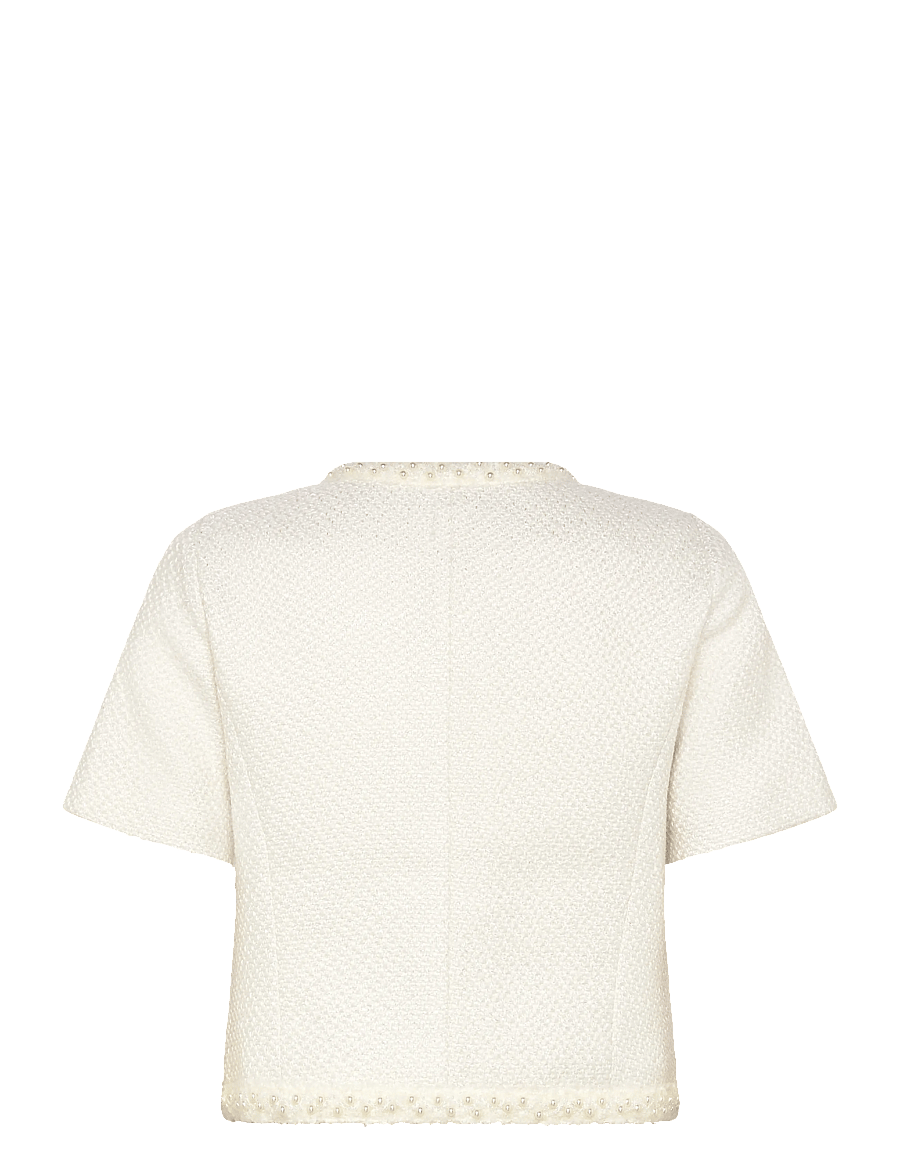 Love Lolina - Abeline top - kurzämlige blusen - white - 2