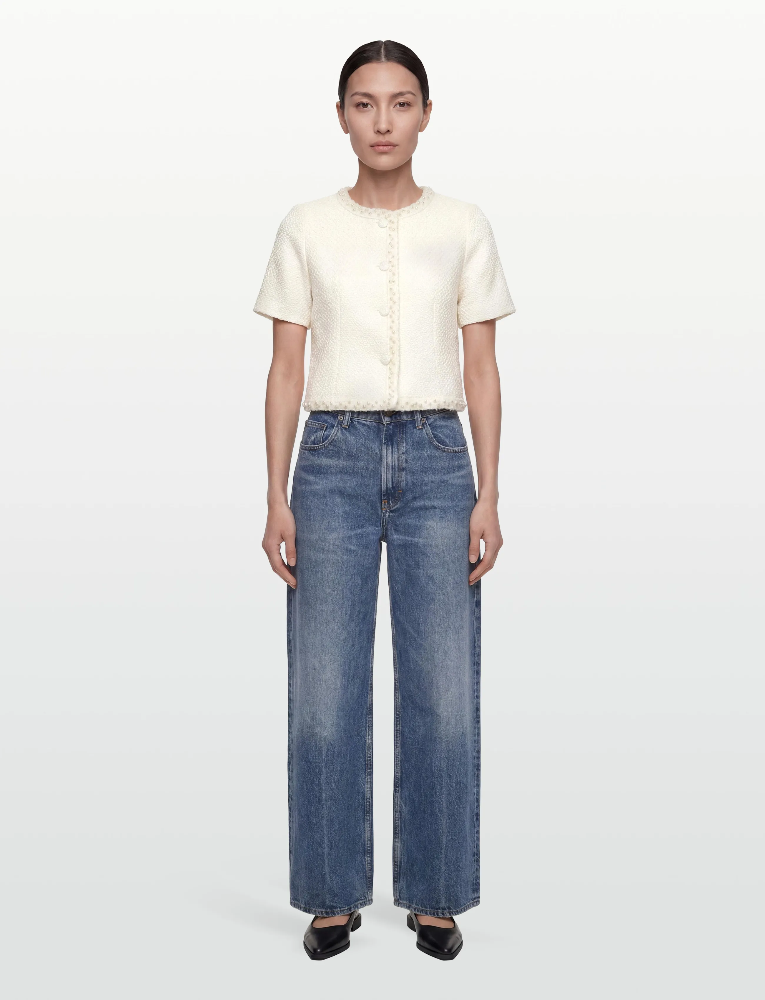 Love Lolina Abeline Top, XL, White, Strik > Cardigans, Dame