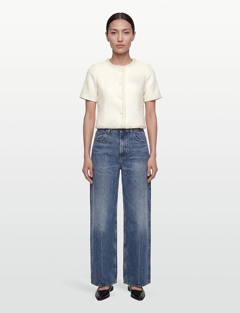 Love Lolina - Abeline top - short-sleeved blouses - white - 0
