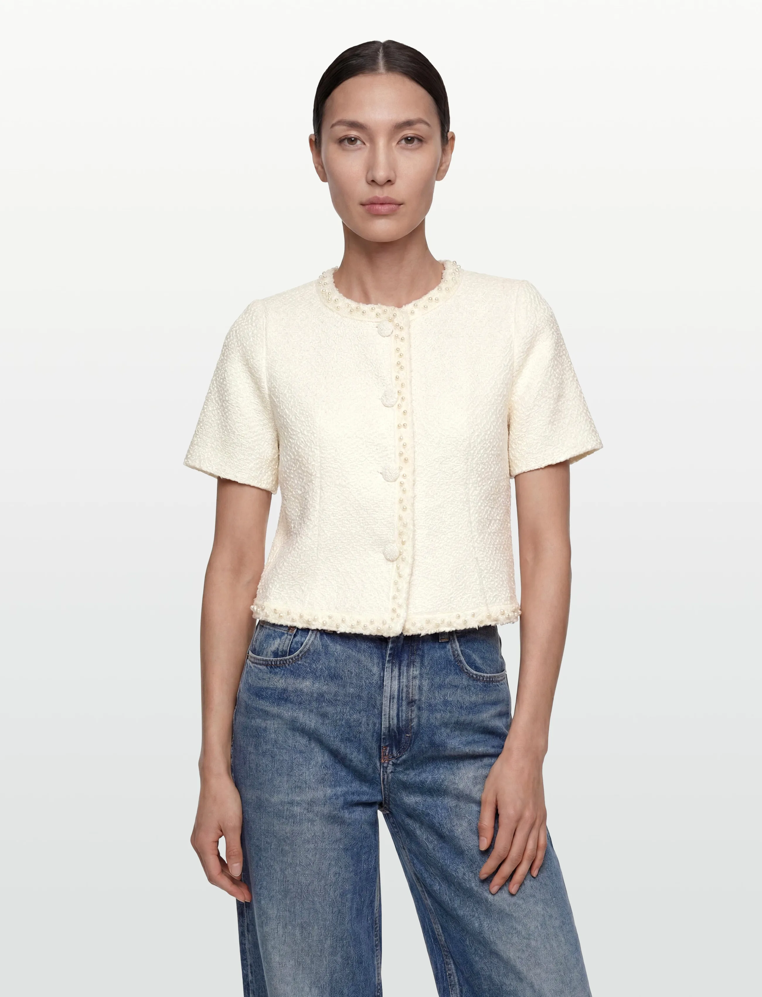 Love Lolina - Abeline top - lühikeste varrukatega pluusid - white - 3