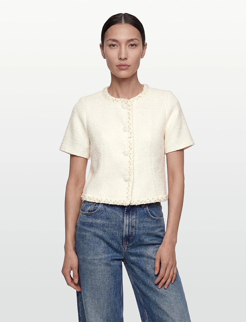 Love Lolina - Abeline top - short-sleeved blouses - white - 3