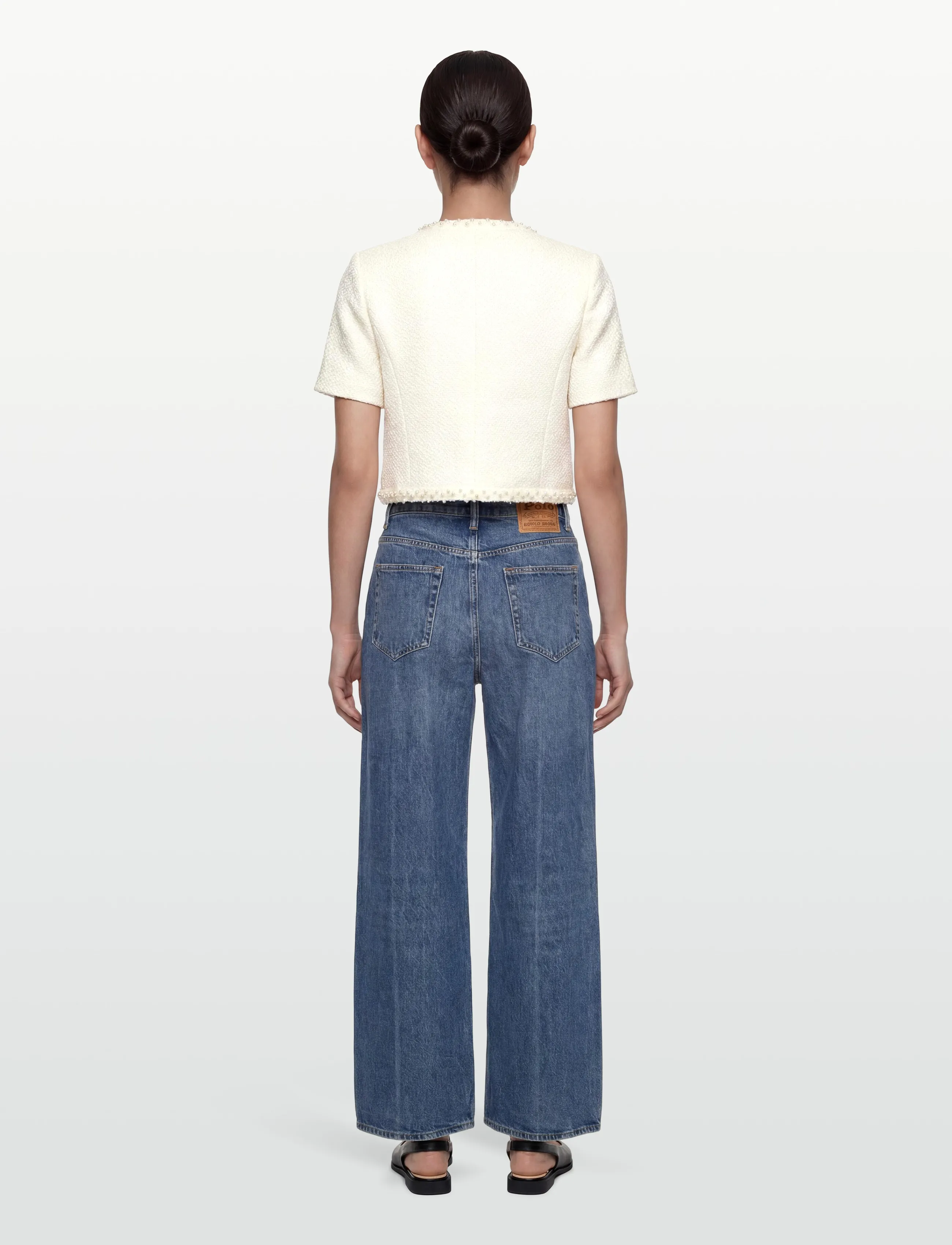 Love Lolina - Abeline top - kurzämlige blusen - white - 4