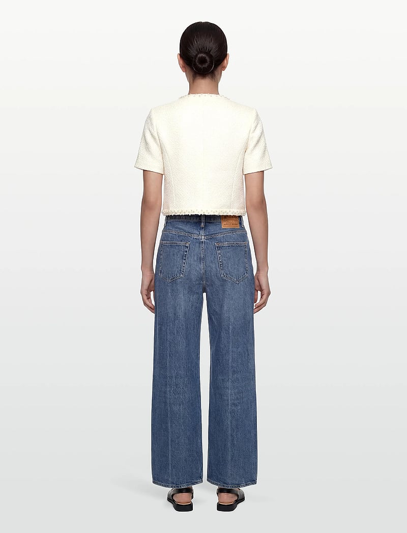 Love Lolina - Abeline top - short-sleeved blouses - white - 4