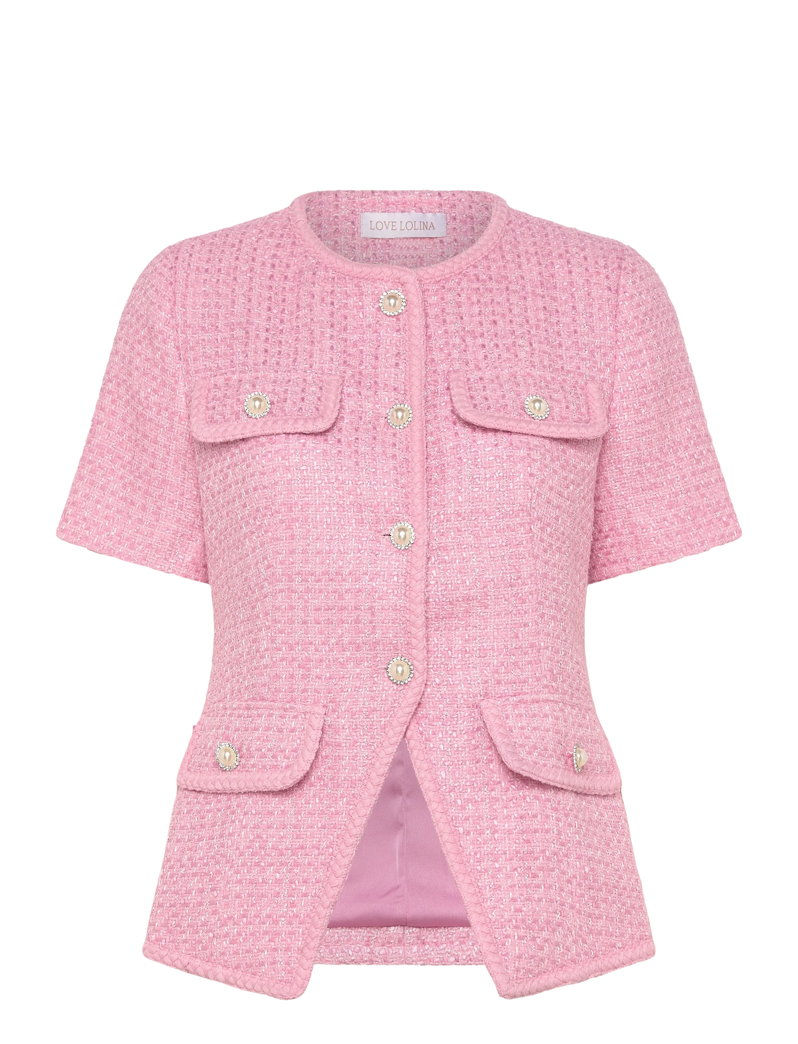 Love Lolina Abbot top - Officewear - PINK / pink/rose