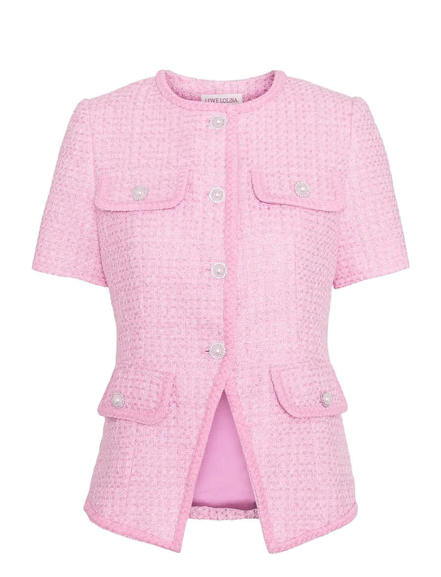Love Lolina - Abbot top - kurzärmelige blusen - pink - 1