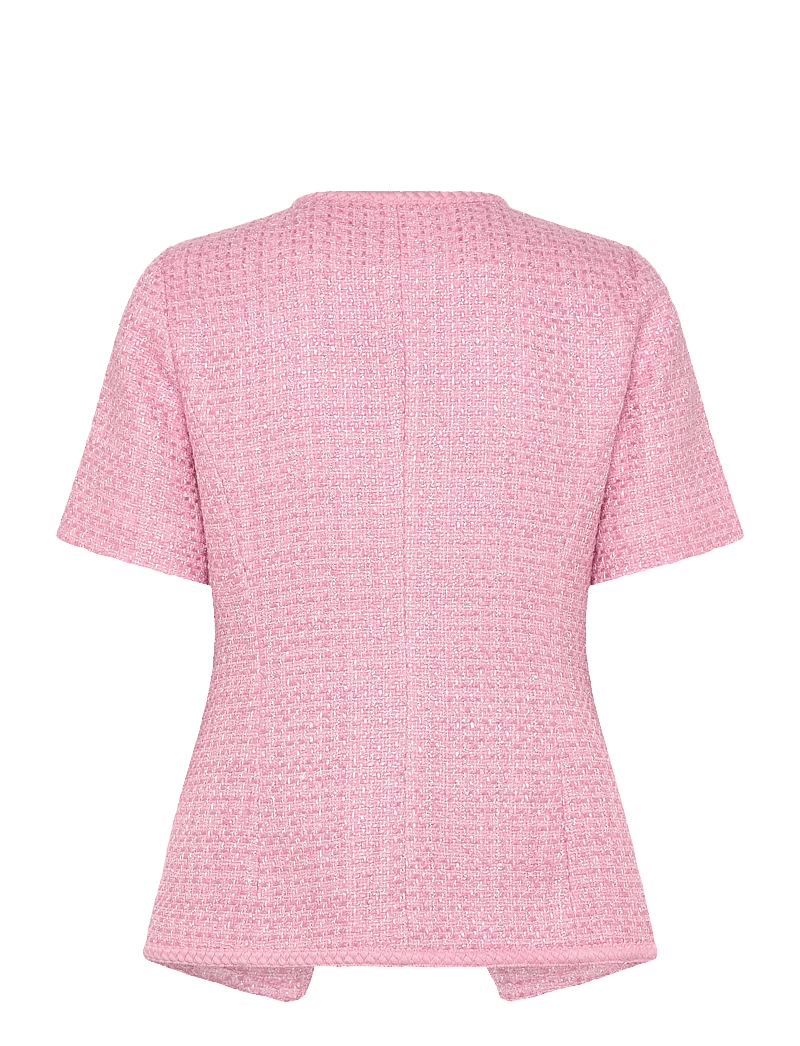 Love Lolina - Abbot top - kurzämlige blusen - pink - 1