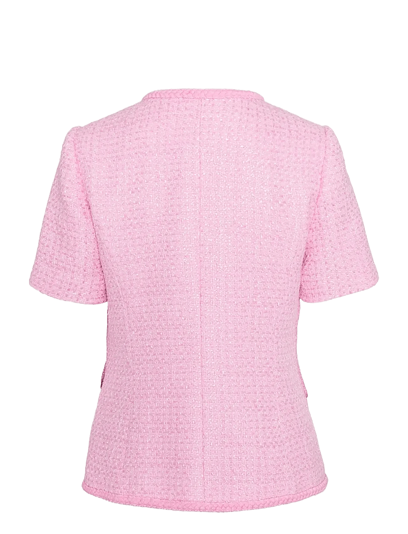 Love Lolina - Abbot top - kurzämlige blusen - pink - 2