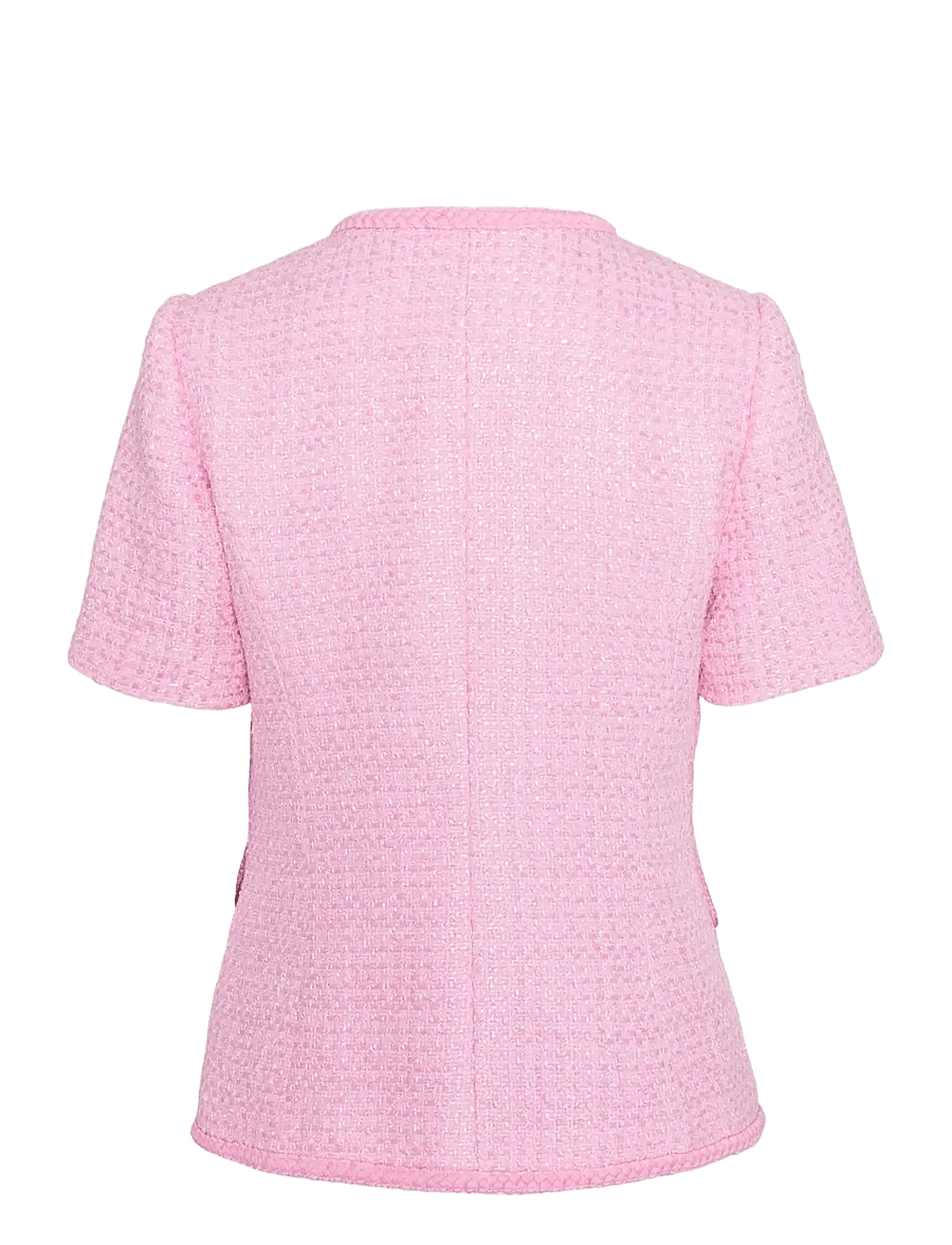 Love Lolina - Abbot top - kurzärmelige blusen - pink - 2