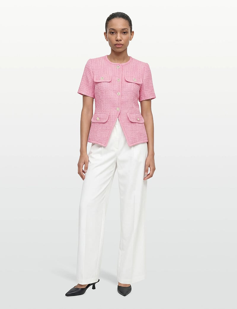 Love Lolina - Abbot top - kurzämlige blusen - pink - 0