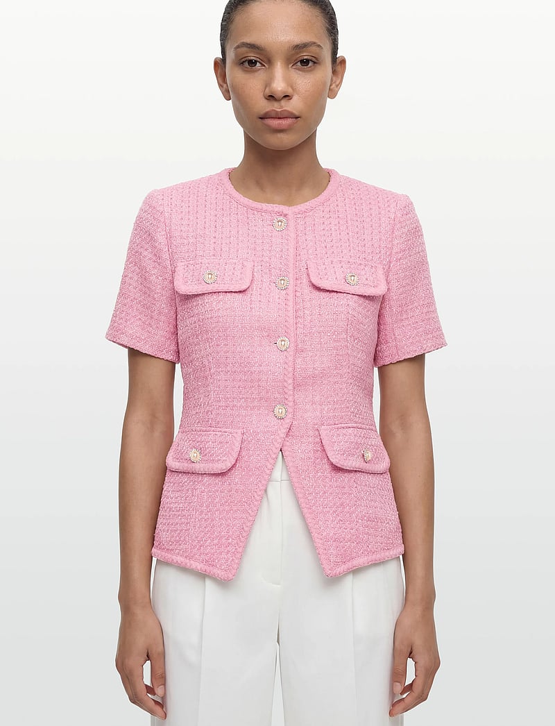 Love Lolina - Abbot top - kurzämlige blusen - pink - 3
