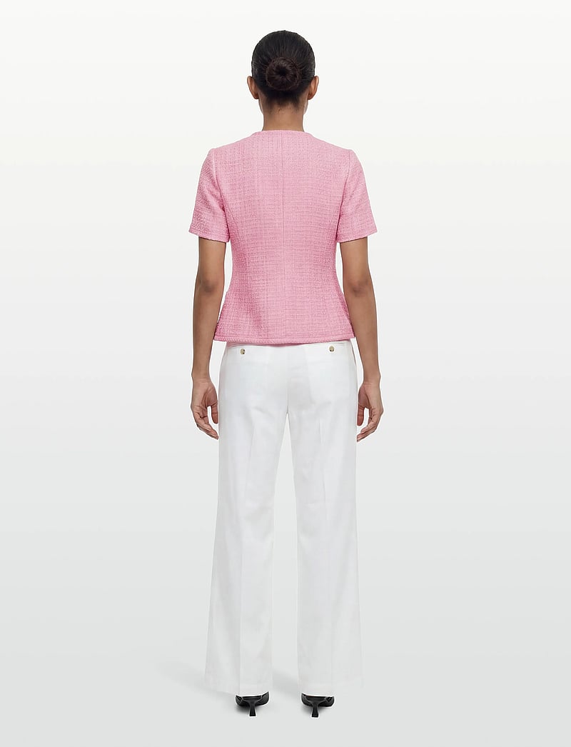 Love Lolina - Abbot top - kurzämlige blusen - pink - 4
