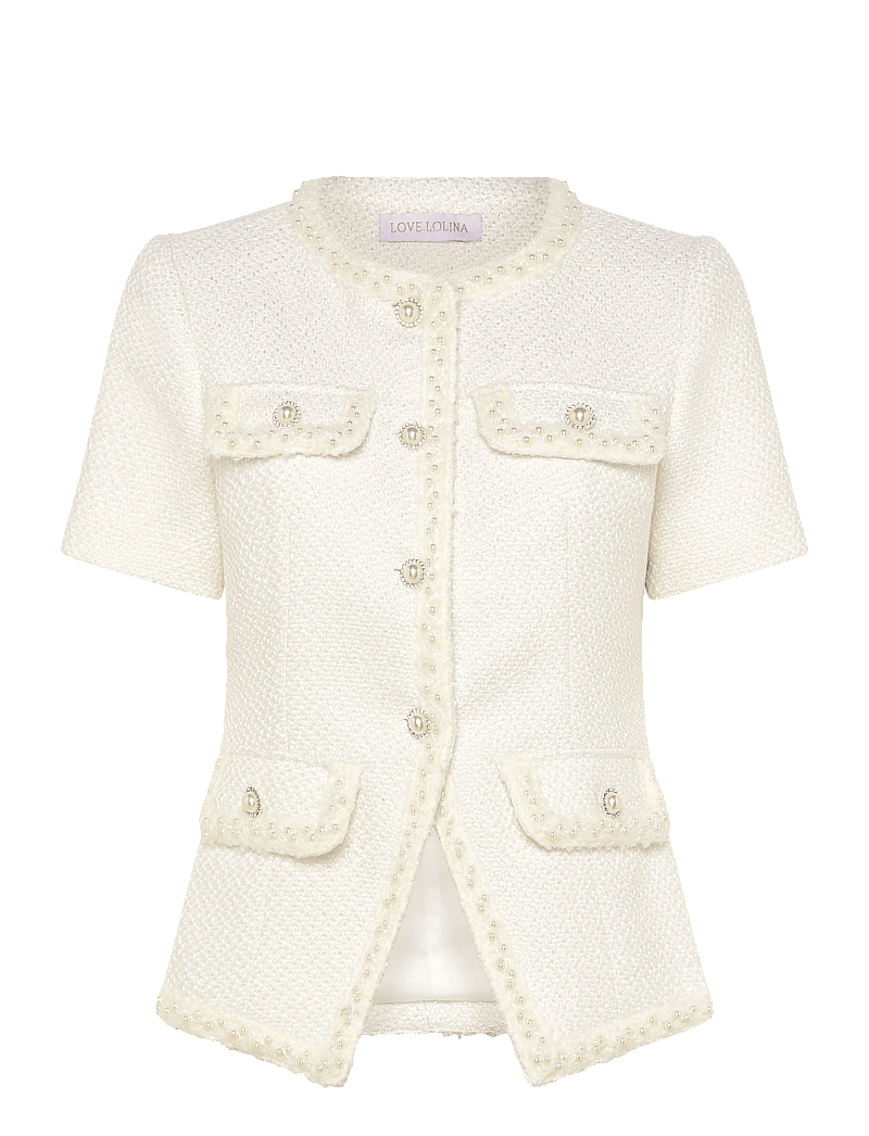 Love Lolina - Abbot top - lühikeste varrukatega pluusid - white - 0