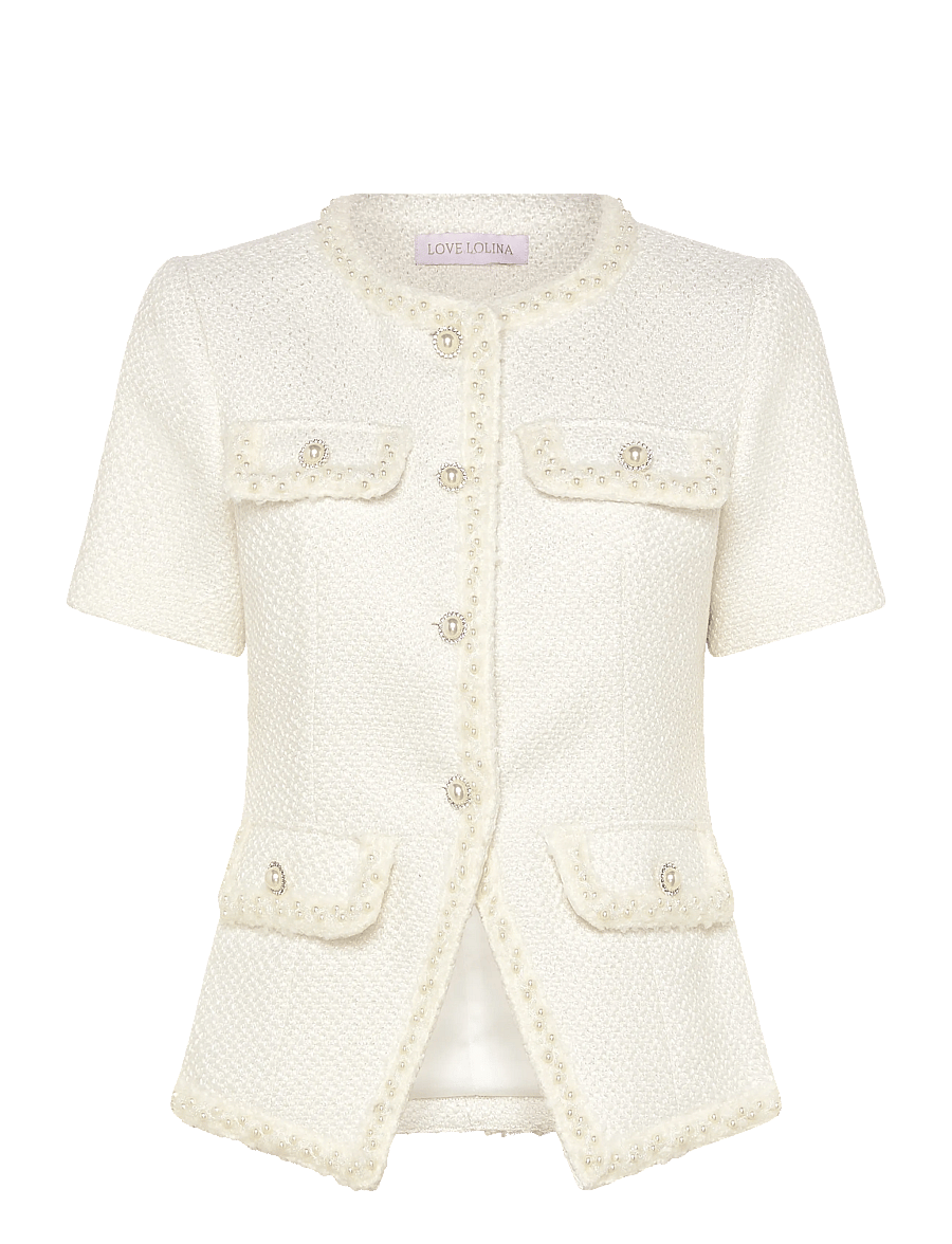 Love Lolina - Abbot top - lühikeste varrukatega pluusid - white - 1