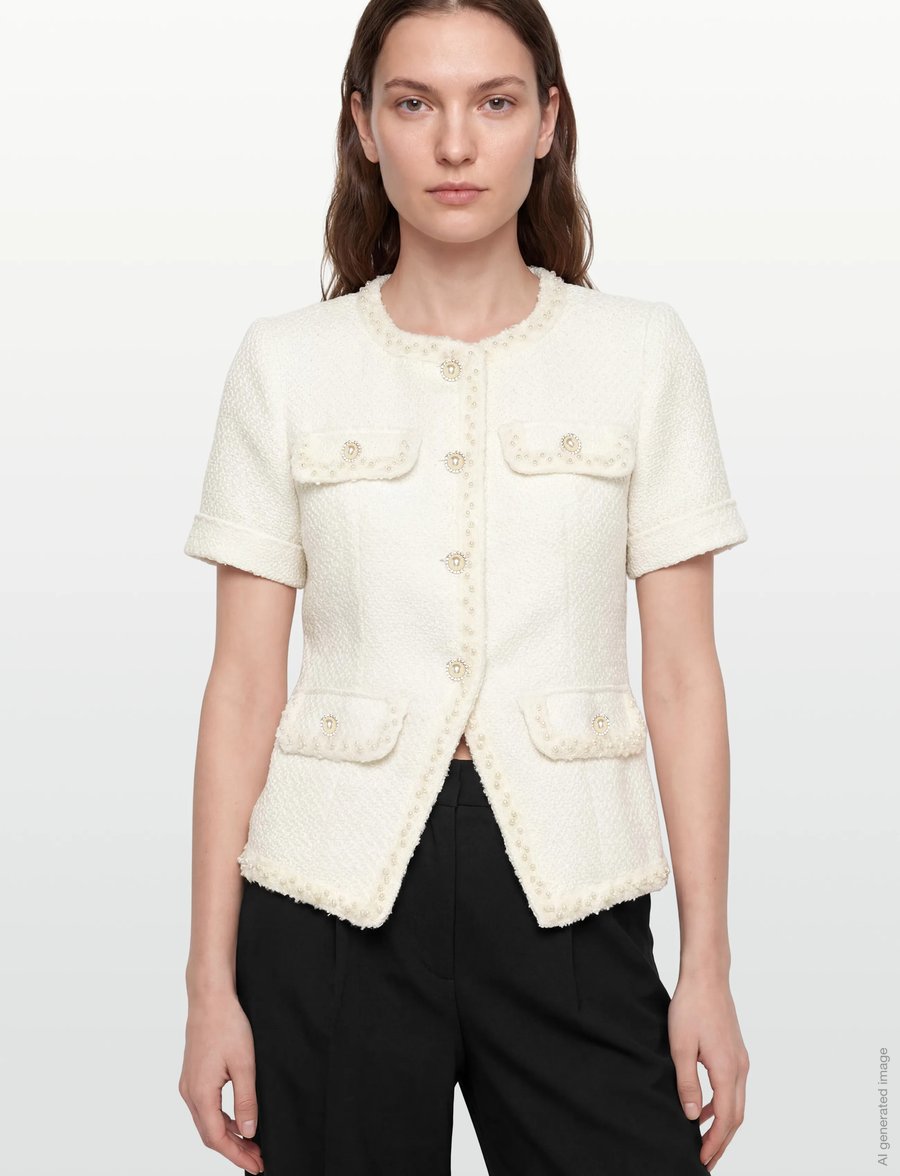Love Lolina - Abbot top - lühikeste varrukatega pluusid - white - 3