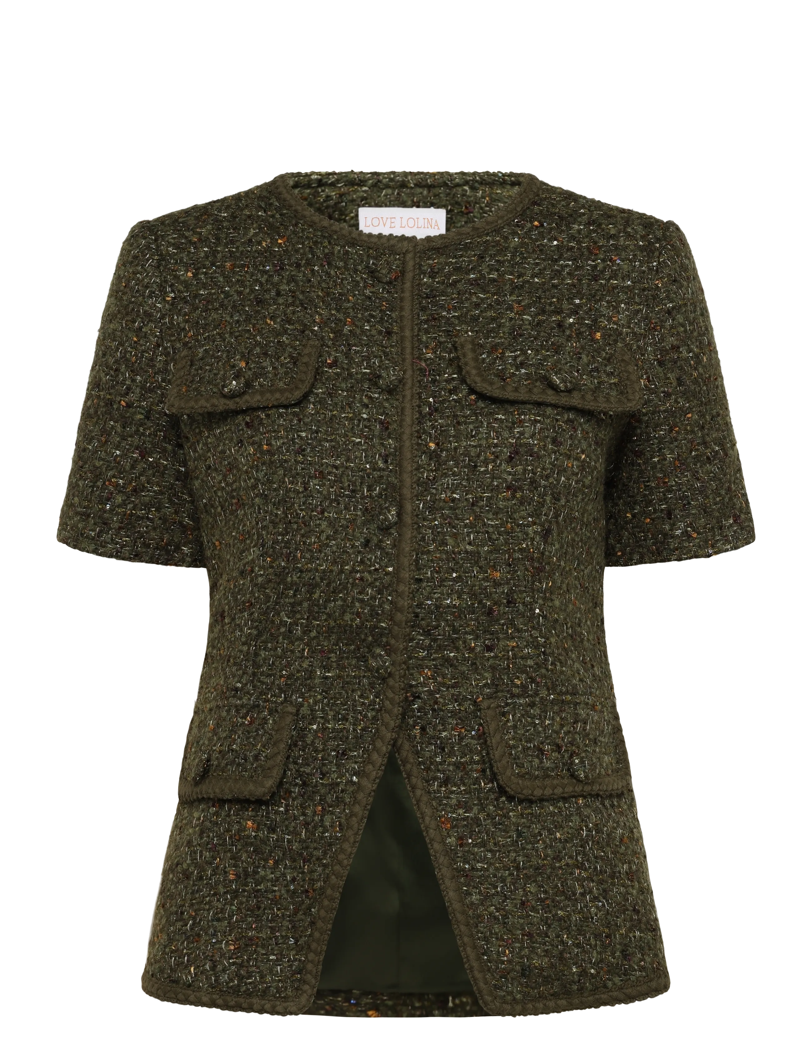 Love Lolina Abbot Top - Kläder - KHAKI / khaki/green