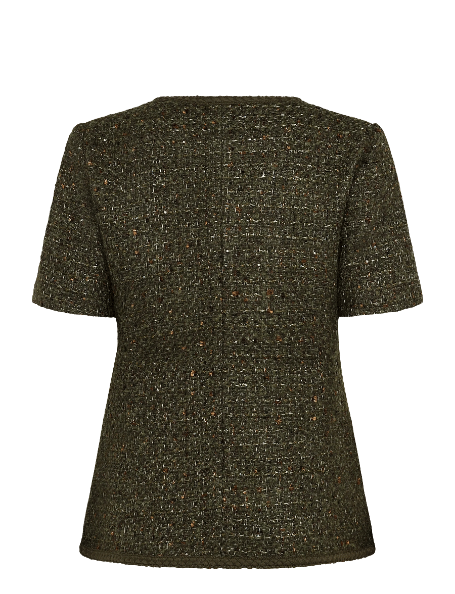 Love Lolina - Abbot Top - kortärmade blusar - khaki - 1