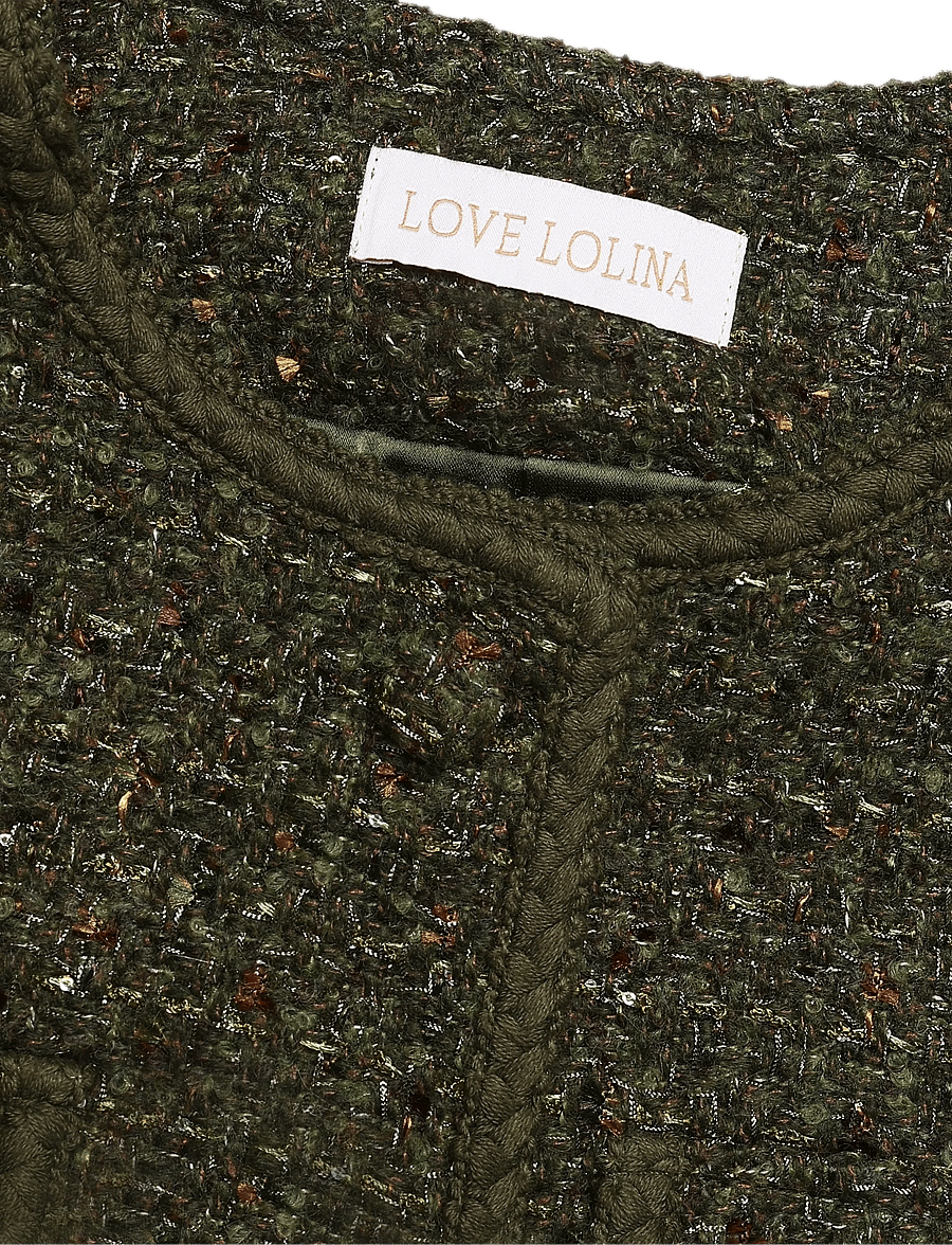 Love Lolina - Abbot Top - kortärmade blusar - khaki - 2