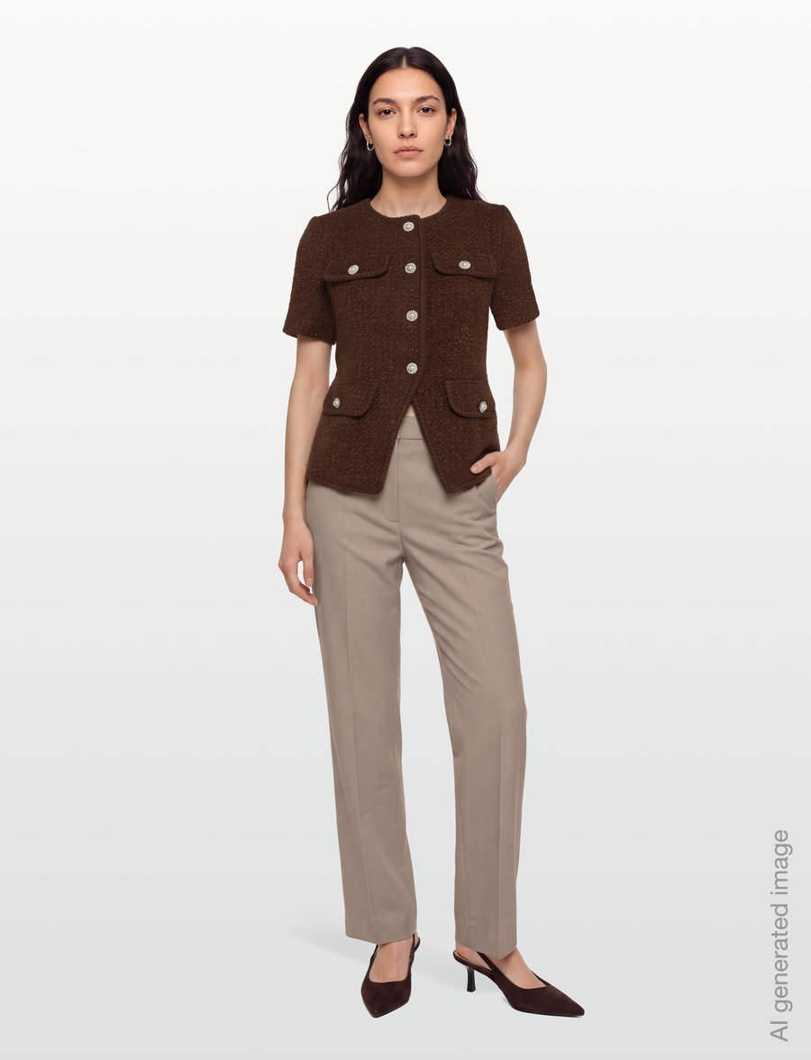 Love Lolina - Abbot Top - t-shirts - espresso - 0