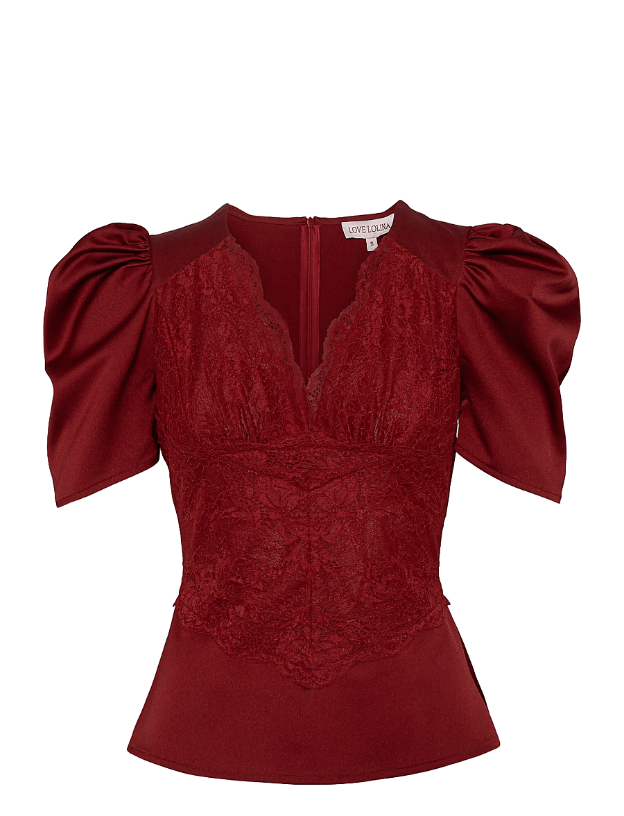 Love Lolina - Francis Top - kurzärmelige blusen - 1009 - 0