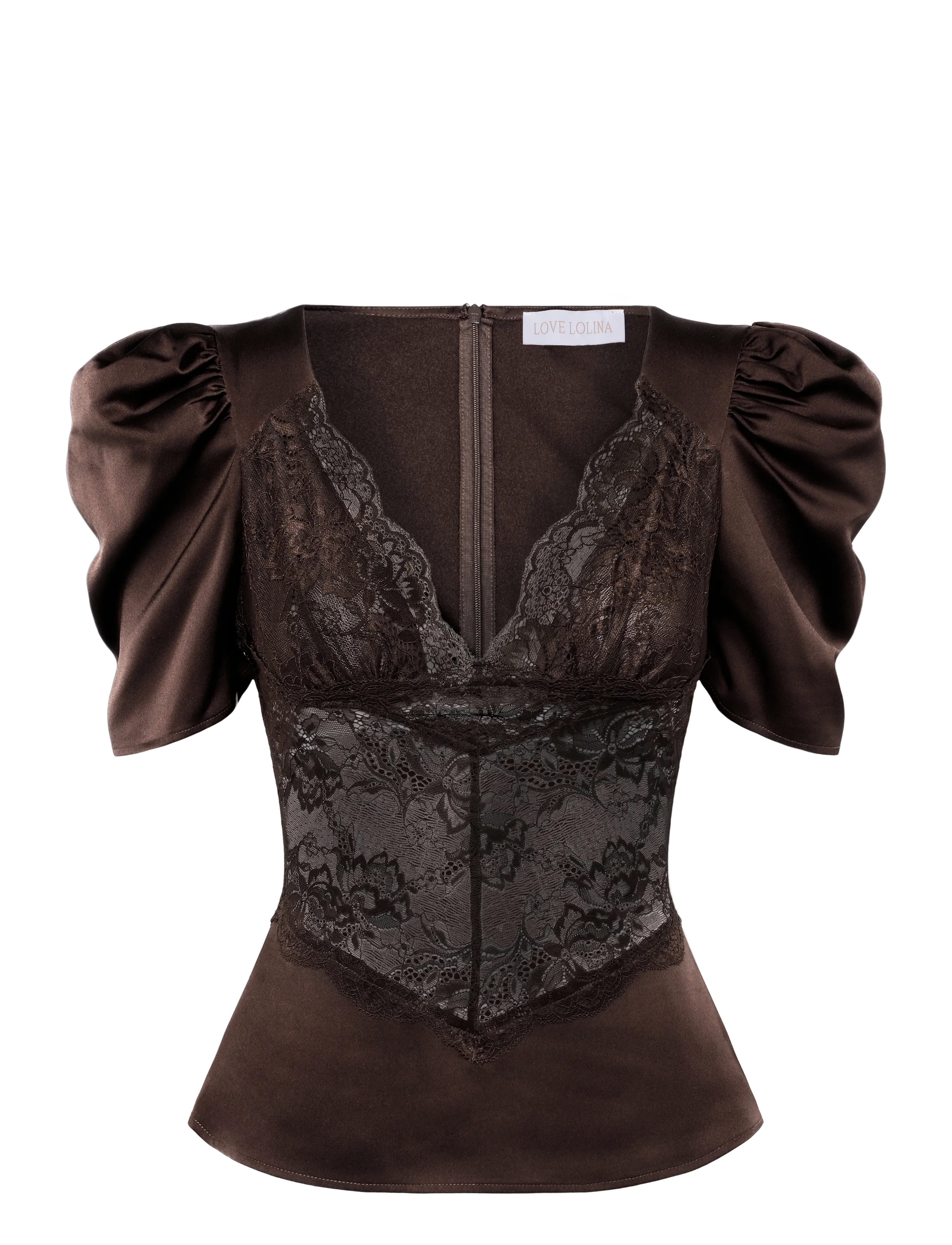 Love Lolina Francis Top - Riided - ESPRESSO / brown