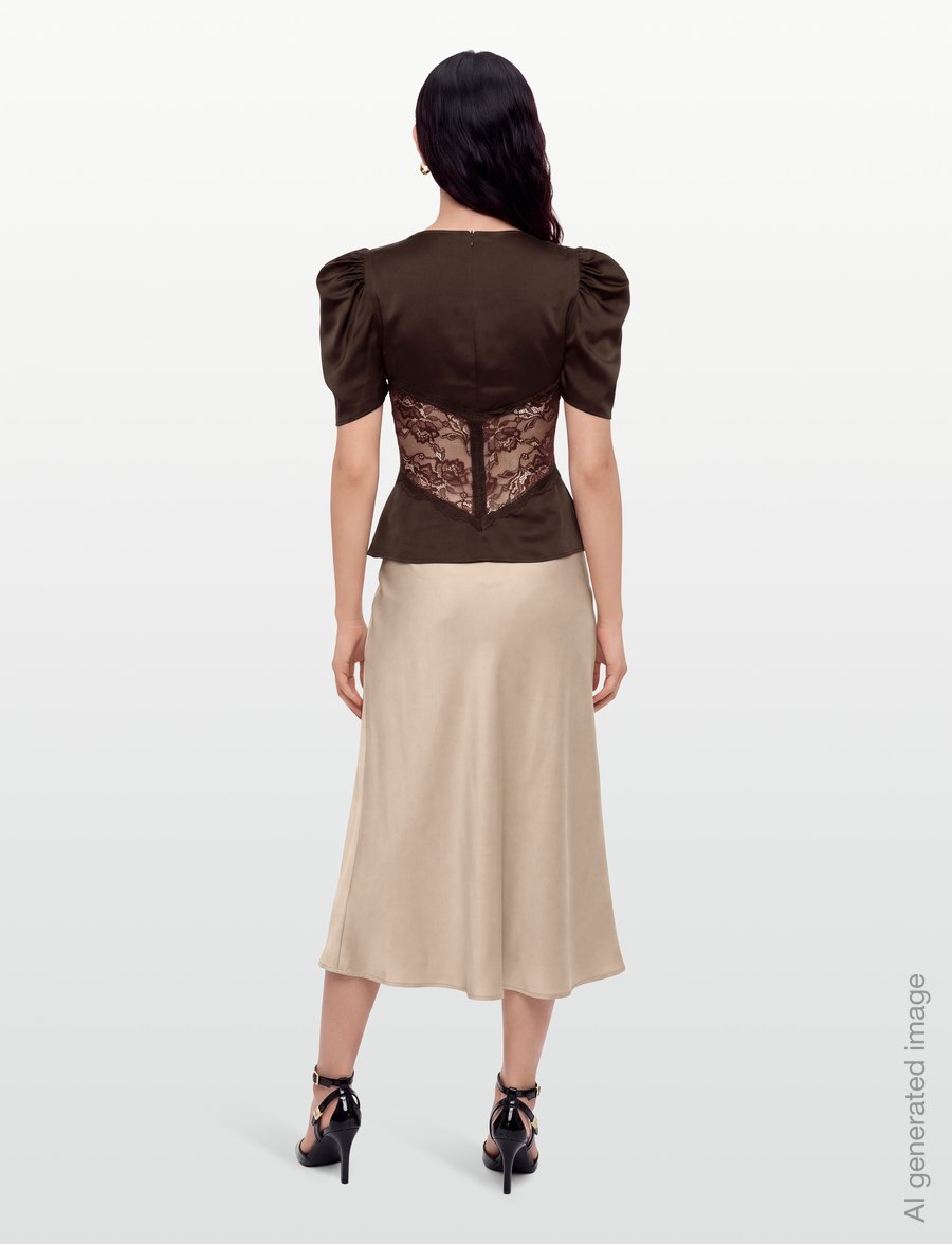 Love Lolina - Francis Top - kortærmede bluser - espresso - 4