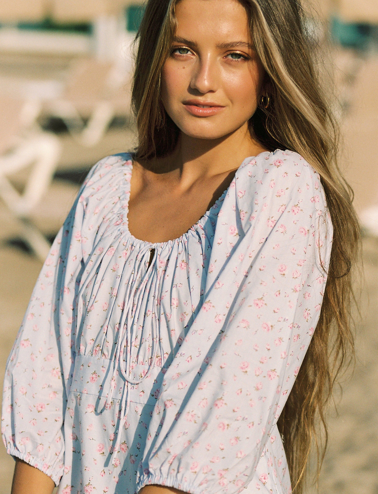 Love Lolina - Vanessa Puff Dress - blue rose - 4