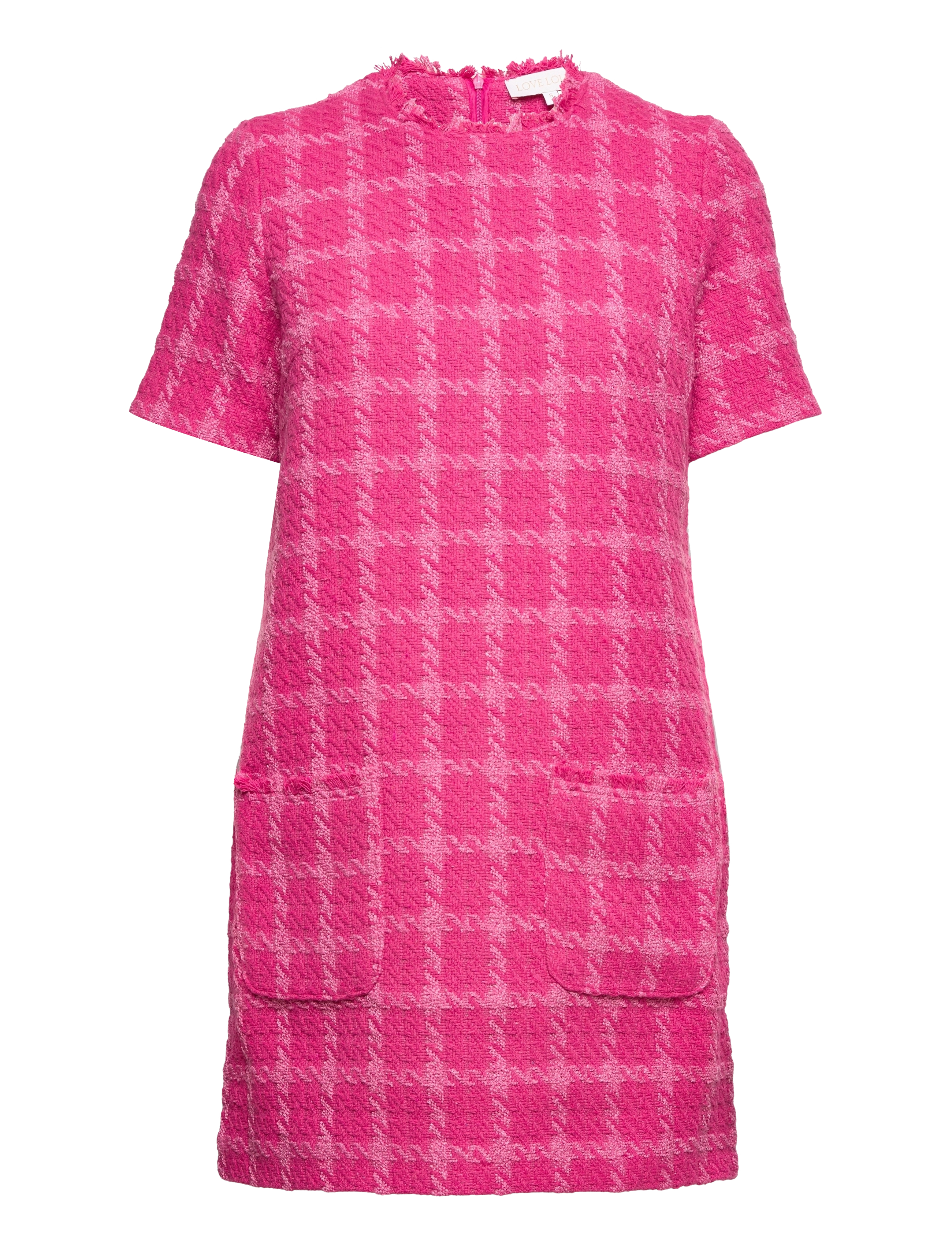 Love Lolina Kiki dress - Kjoler - PINK BOUCLE / pink/rose