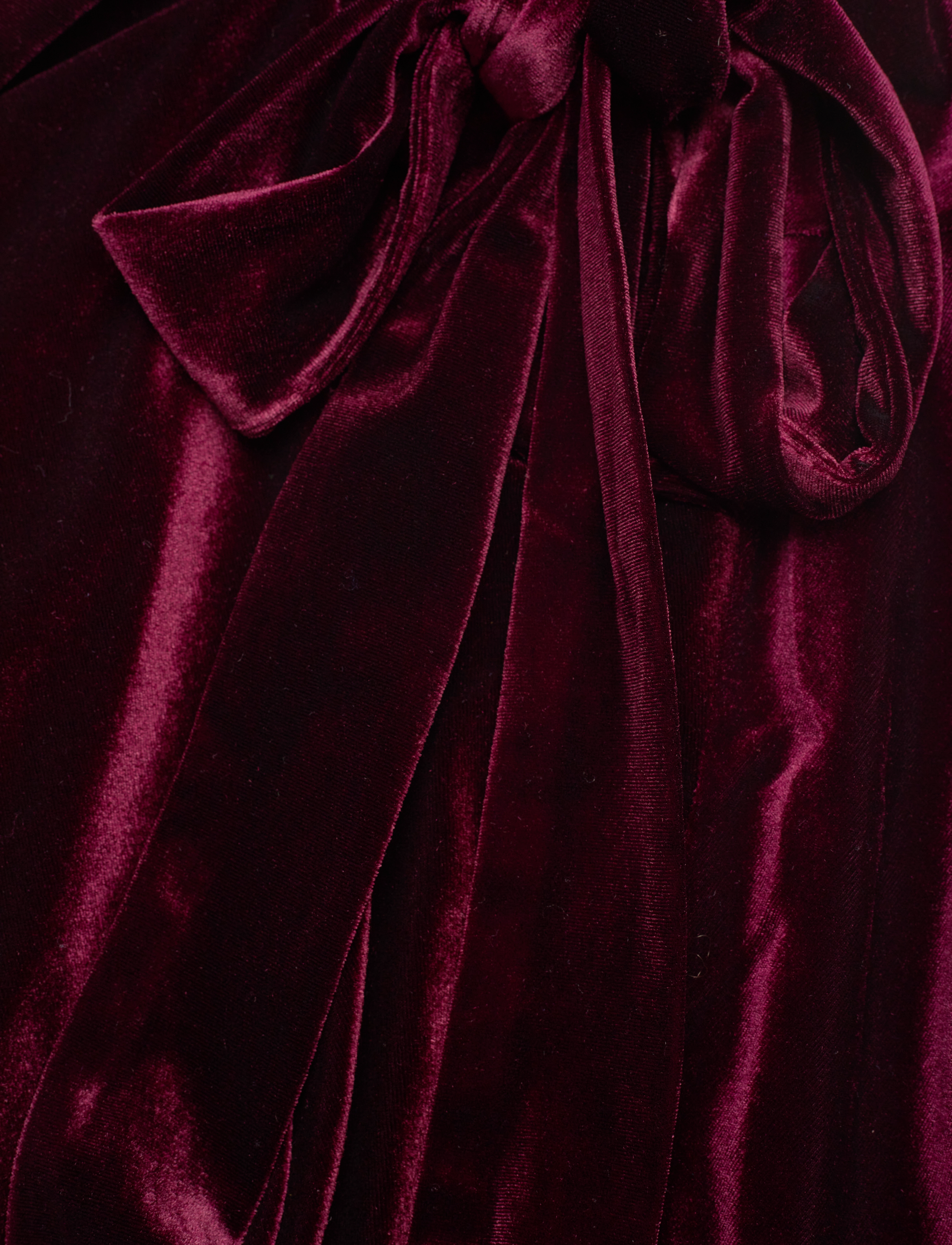 Love Lolina - Iza dress - bordeaux velvet - 3