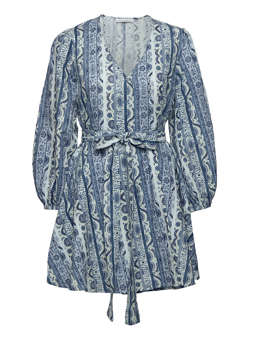 Love Lolina - Simona mini dress - robes portefeuille - ocean - 0