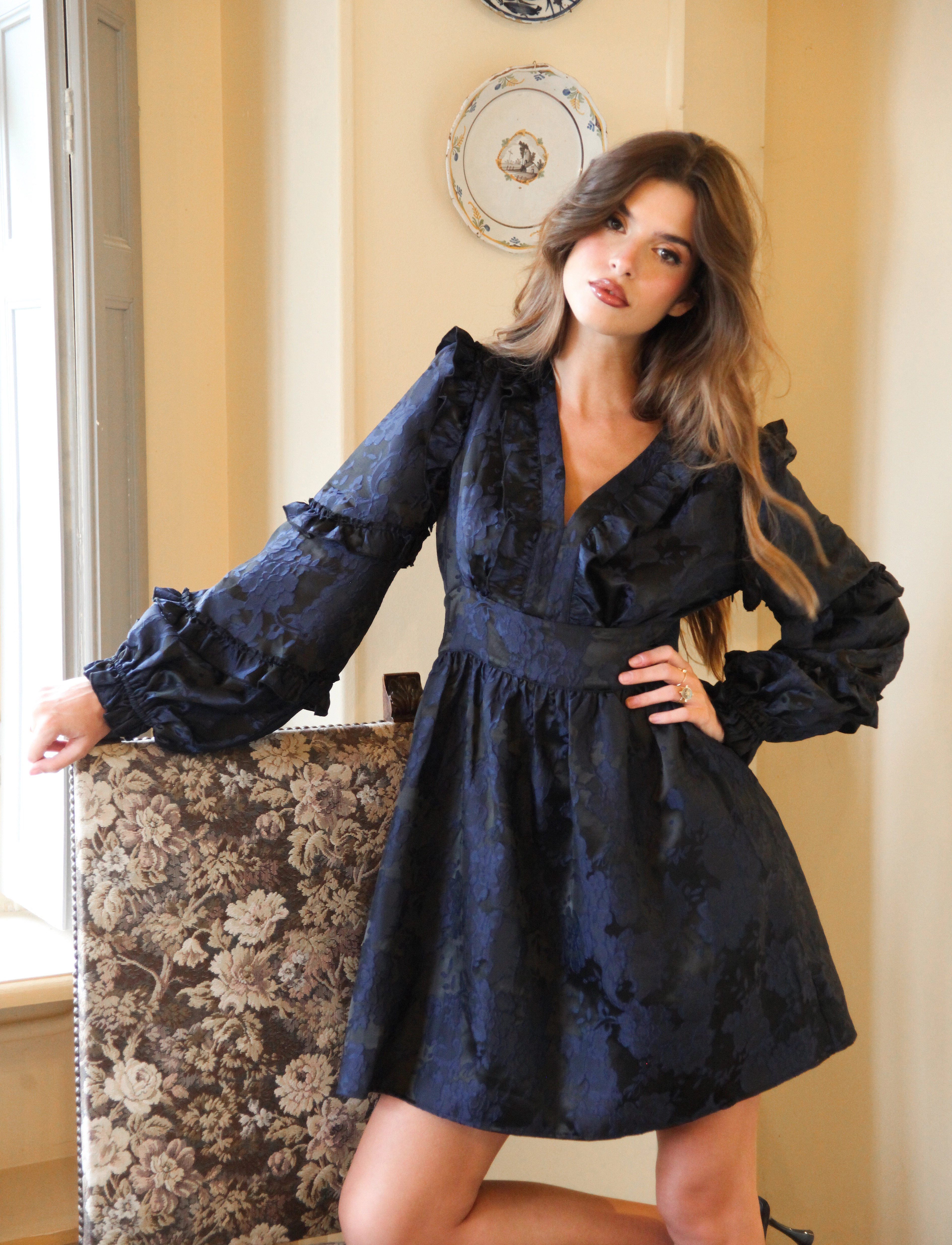 Love Lolina - Claire dress - blue dahlia - 4