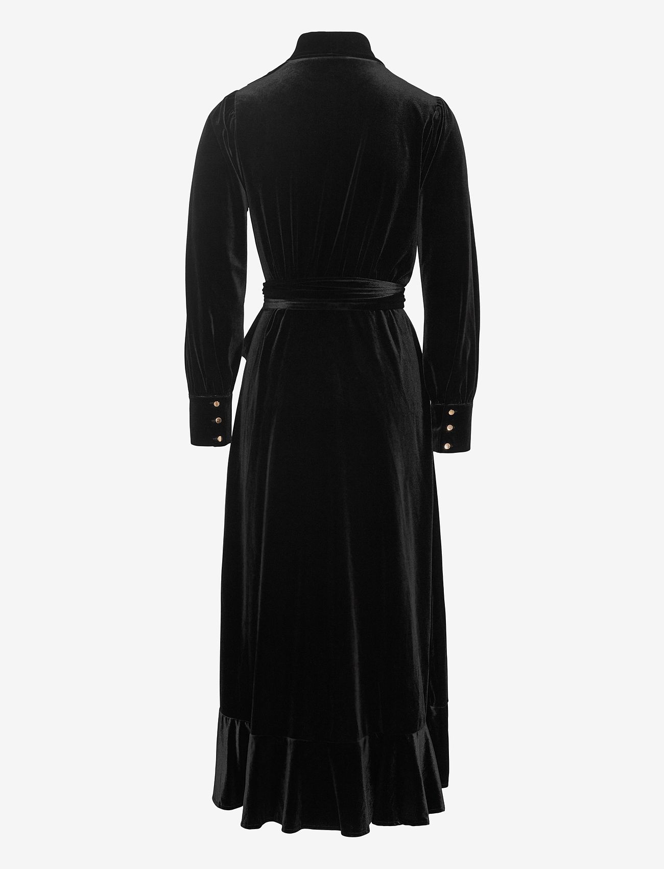 Love Lolita - Iza midi dress - festtøj til outletpriser - black velvet - 1