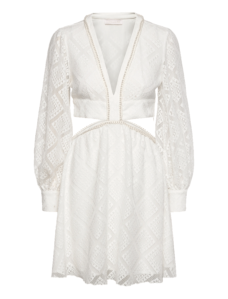 Love Lolina - Paloma mini dress - konfirmation - white - 0