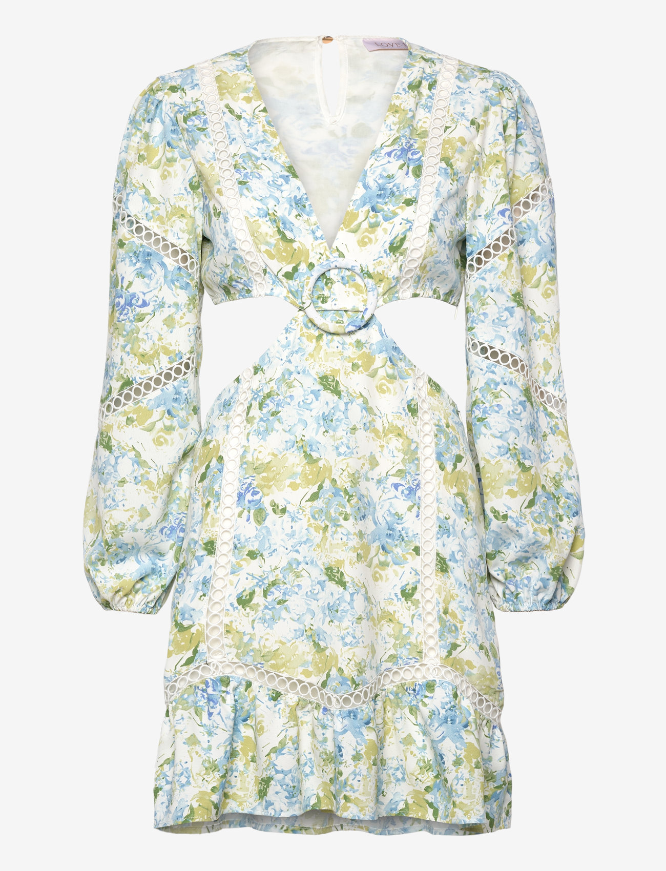 Love Lolina - Mabel mini dress - sommerkjoler - green garden - 0