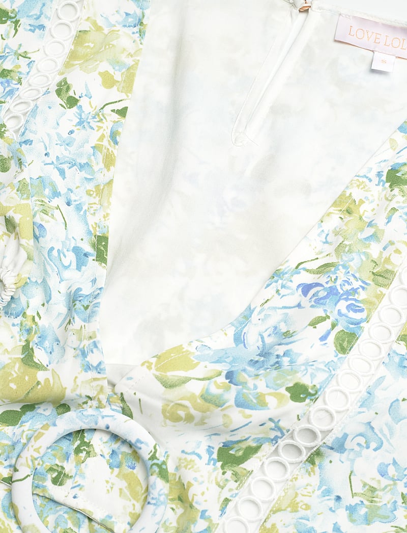 Love Lolina - Mabel mini dress - sommerkjoler - green garden - 2