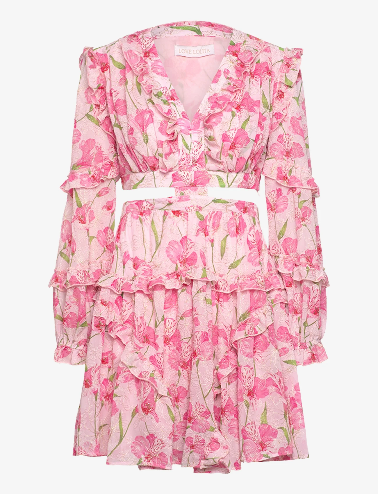 Love Lolita - Kelly mini dress - feestelijke kleding voor outlet-prijzen - pink hollyhock - 0