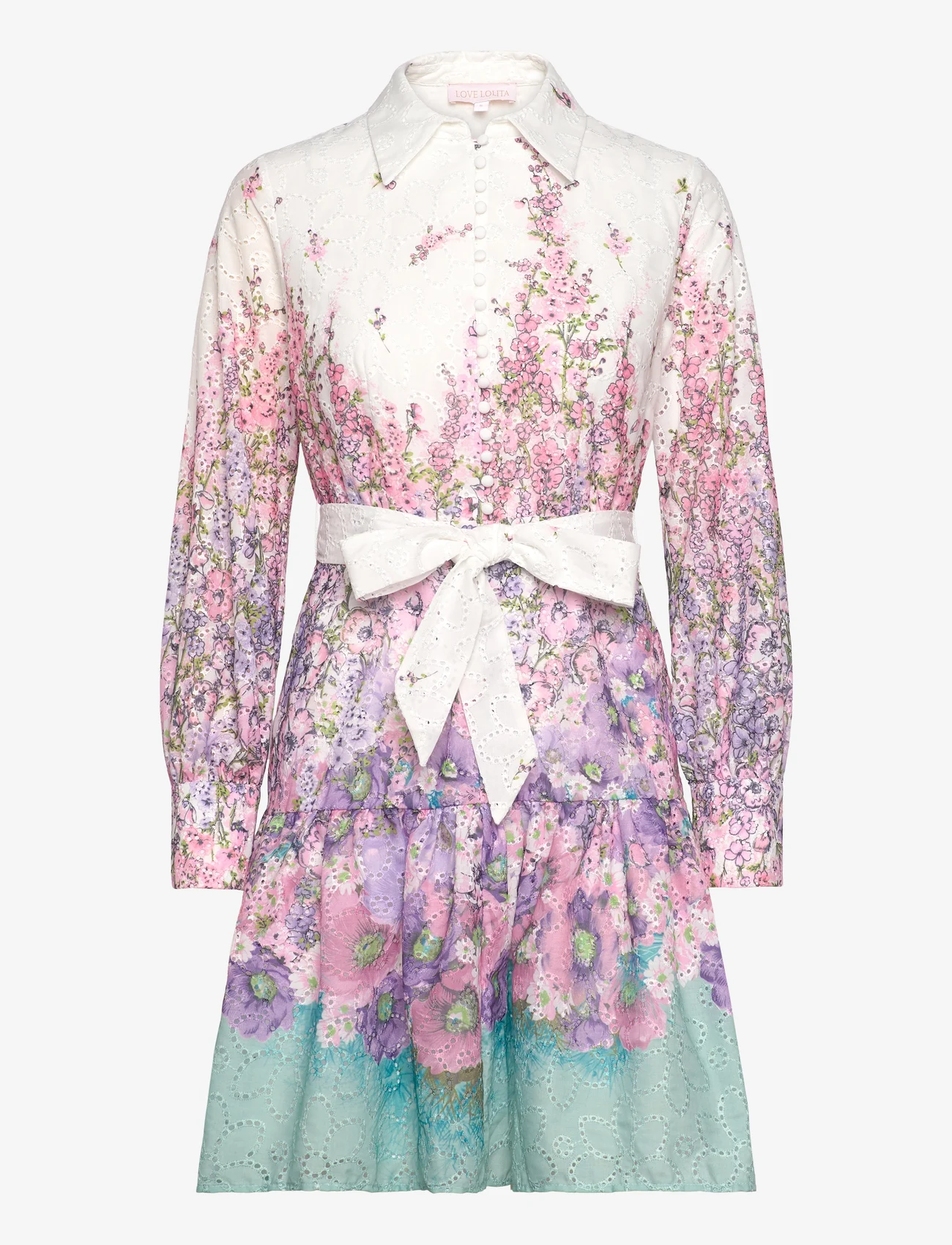 Love Lolita - Berta mini dress - festtøj til outletpriser - lavender garden - 0