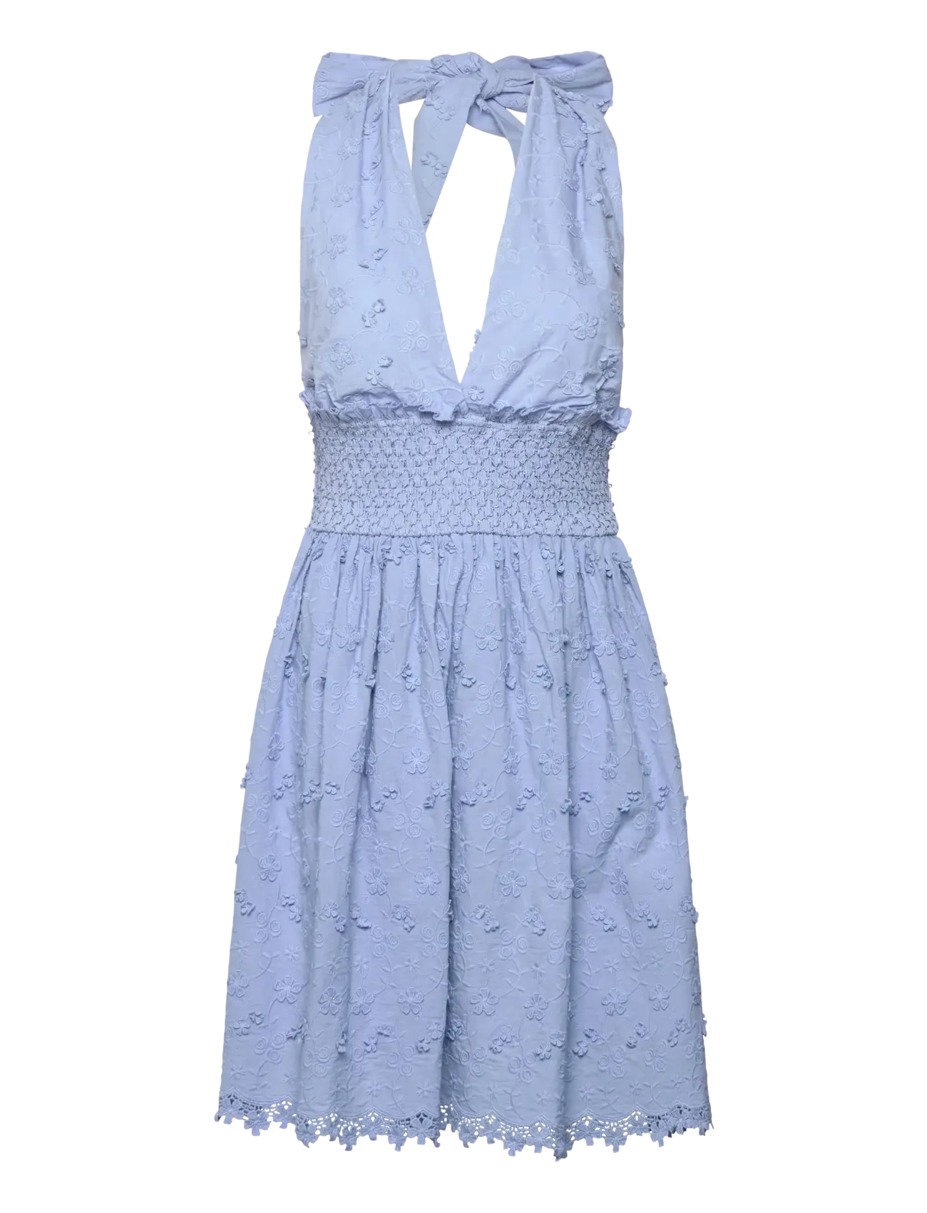 Love Lolina Evelyn Mini Dress, XL, Blue, Kjoler > Sommerkjoler, Dame